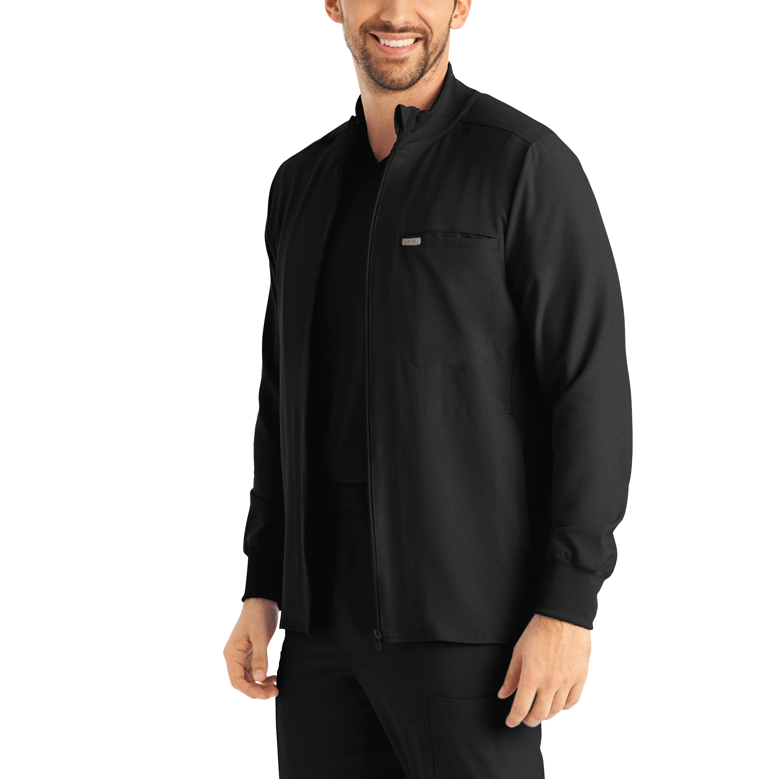 Landau Forward Men's 3-Pocket Scrub Jacket - Image 2