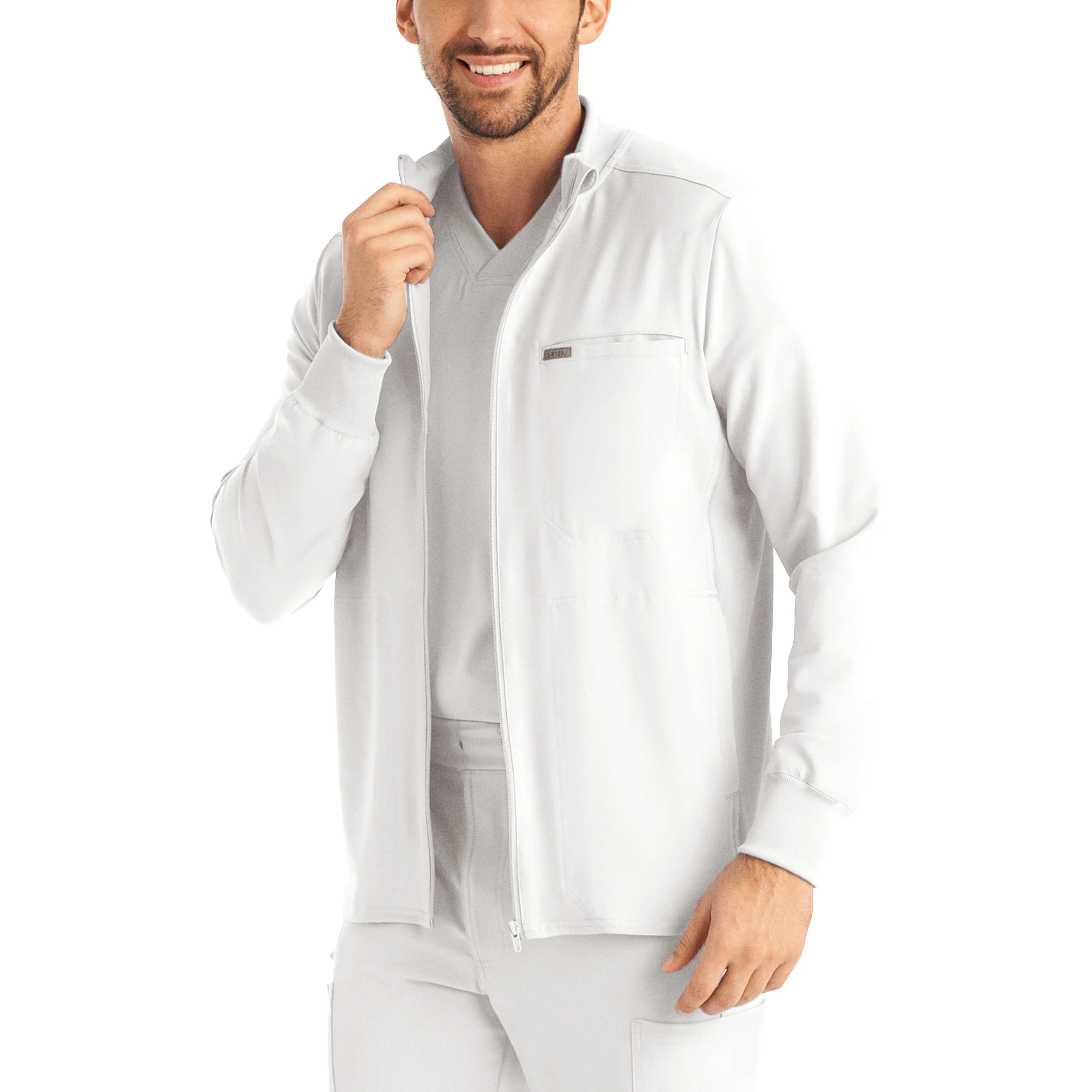 Landau Forward Men's 3-Pocket Scrub Jacket - Image 4