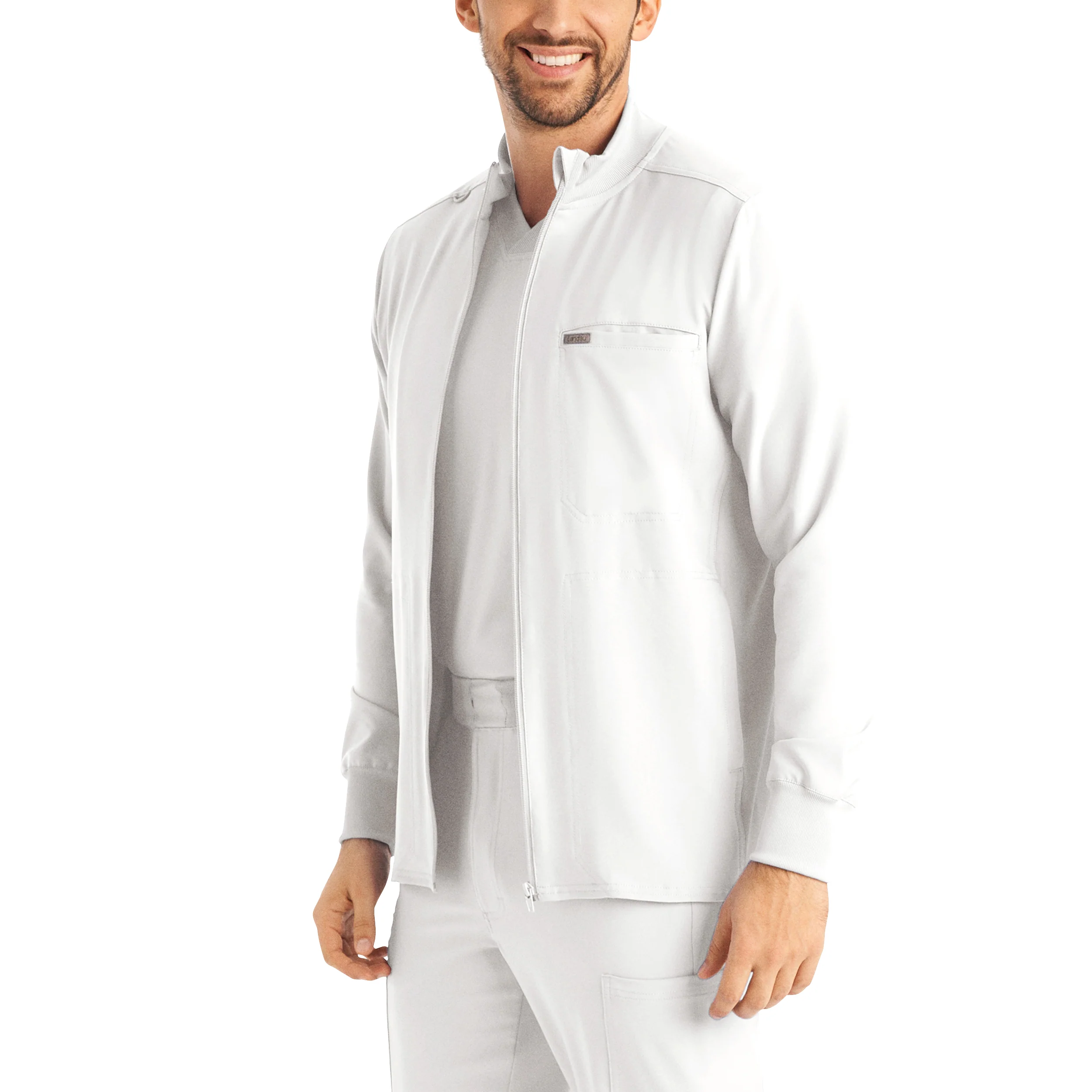 Landau Forward Men's 3-Pocket Scrub Jacket - Image 5