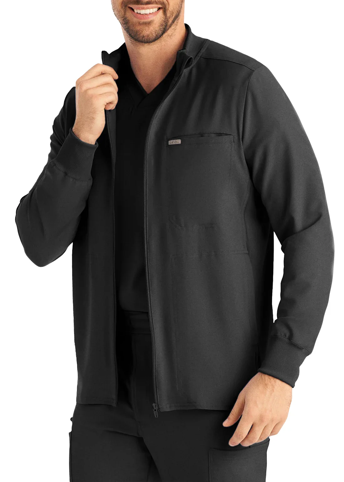 Landau Forward Men's 3-Pocket Scrub Jacket - Image 7