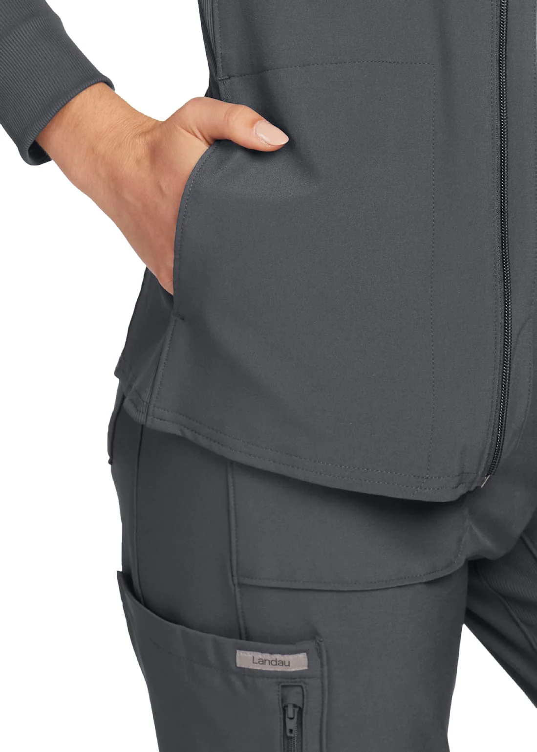 Landau Forward Women's 3-Pocket Scrub Jacket - Image 10