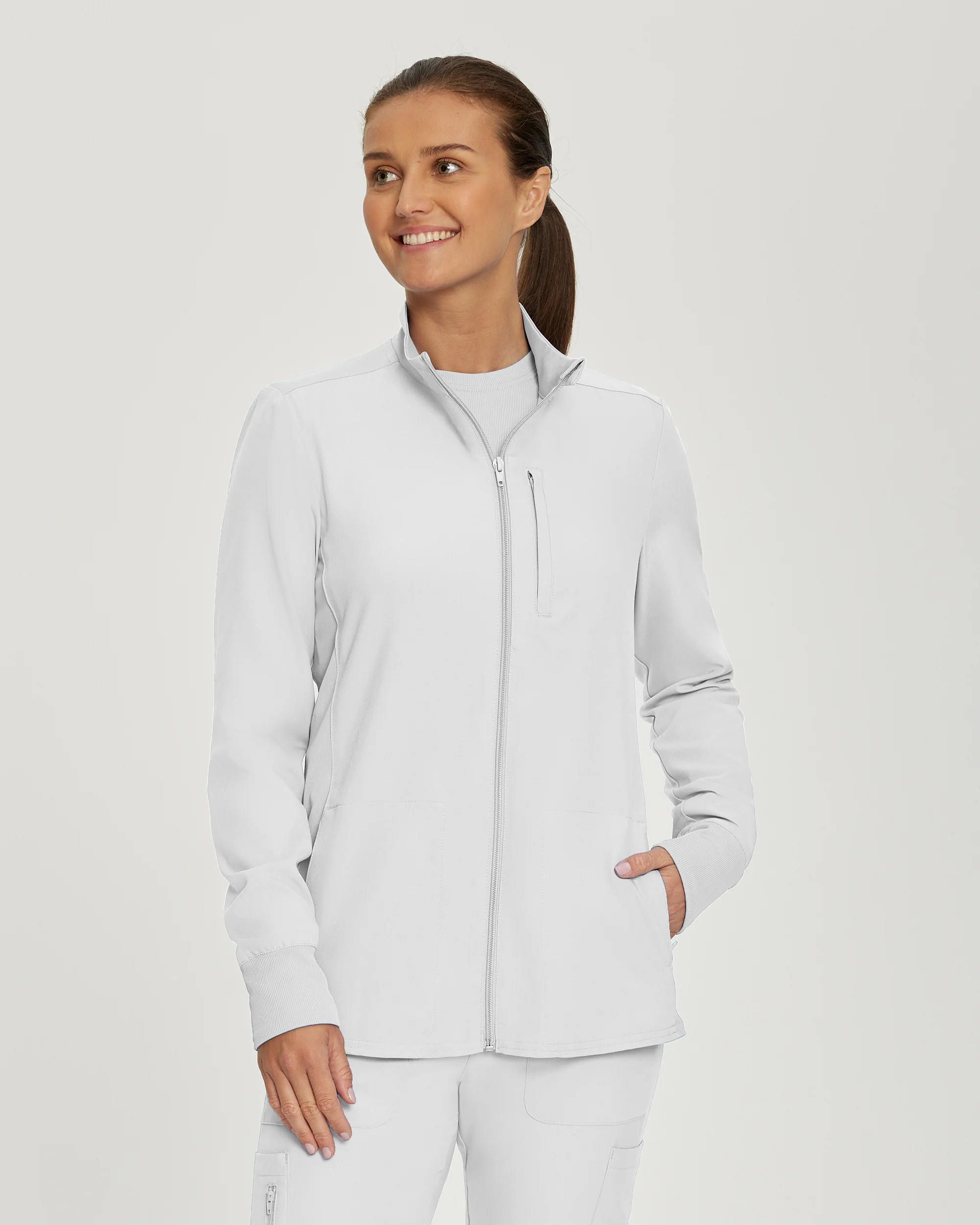 Landau Forward Women's 3-Pocket Scrub Jacket - Image 4