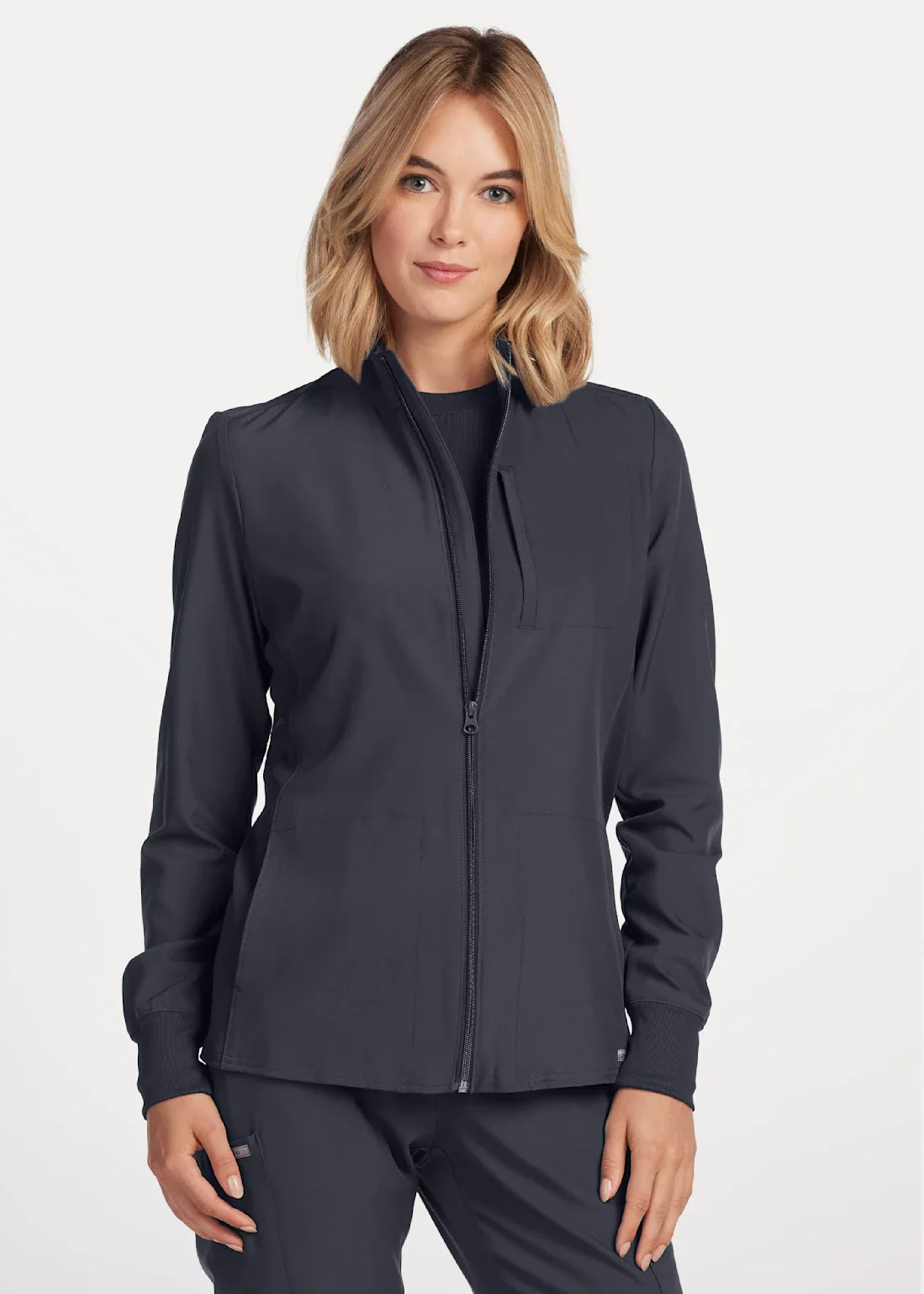 Landau Forward Women's 3-Pocket Scrub Jacket - Image 7