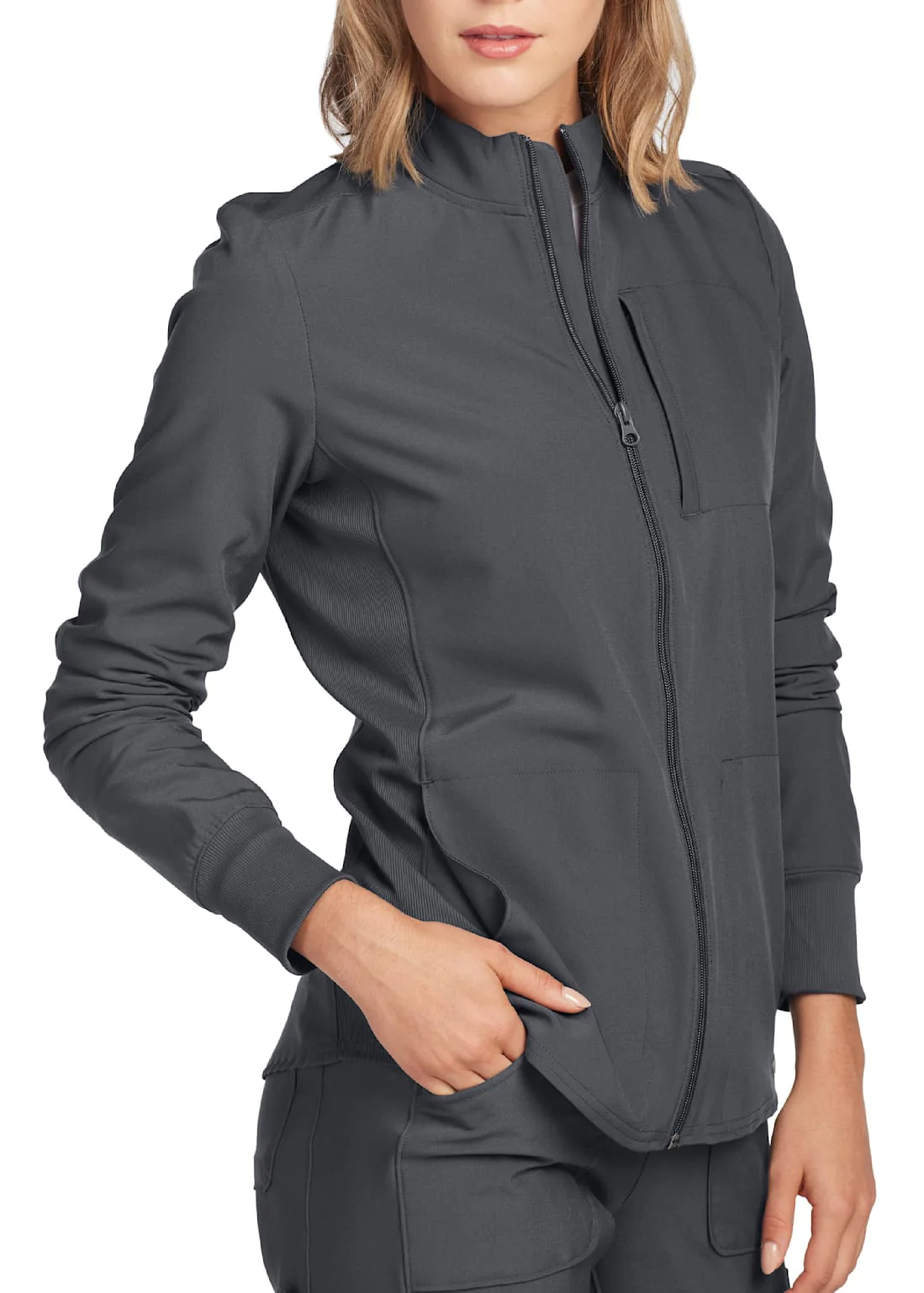 Landau Forward Women's 3-Pocket Scrub Jacket - Image 9