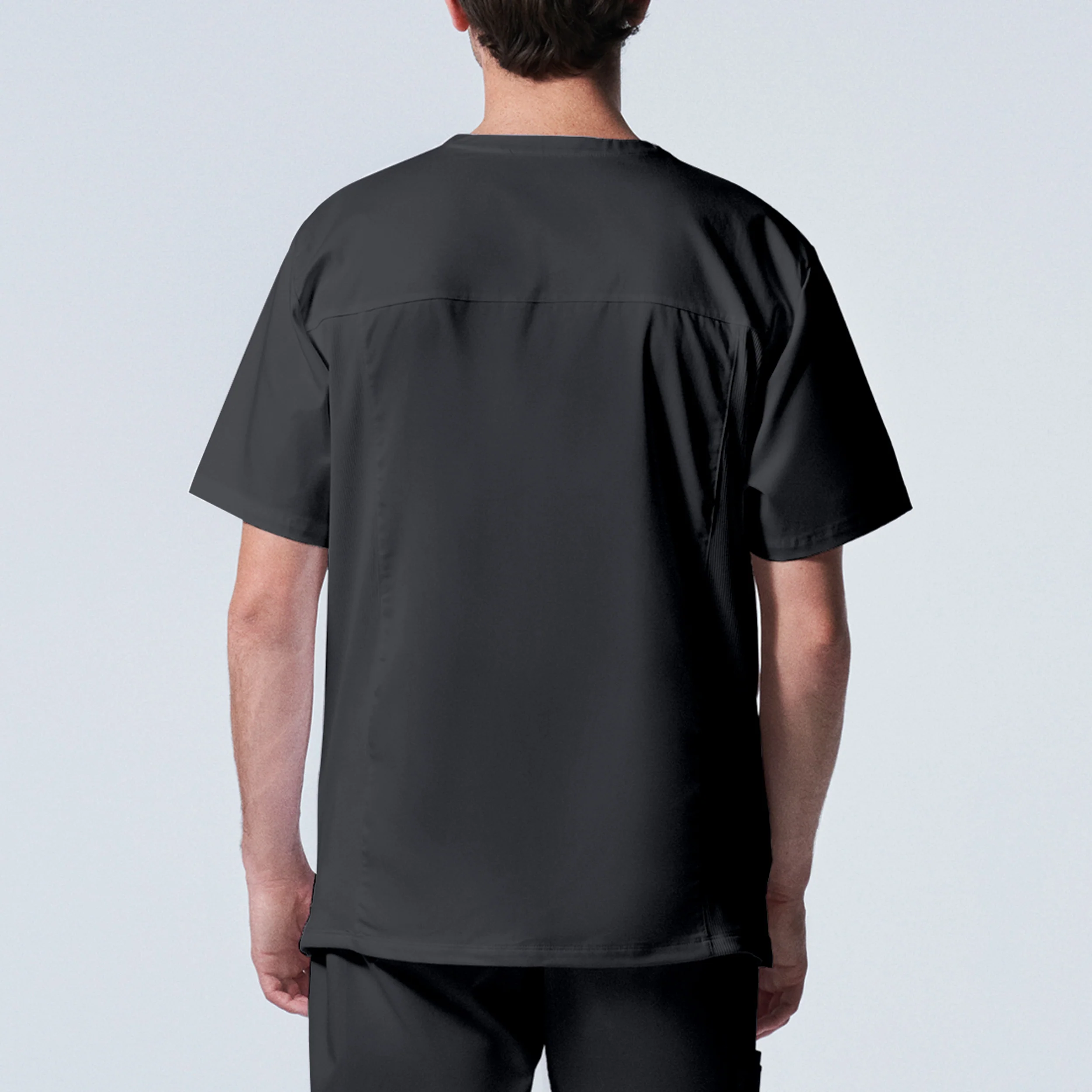 Landau ProFlex Men's 4-Pocket V-Neck Scrub Top - Image 6
