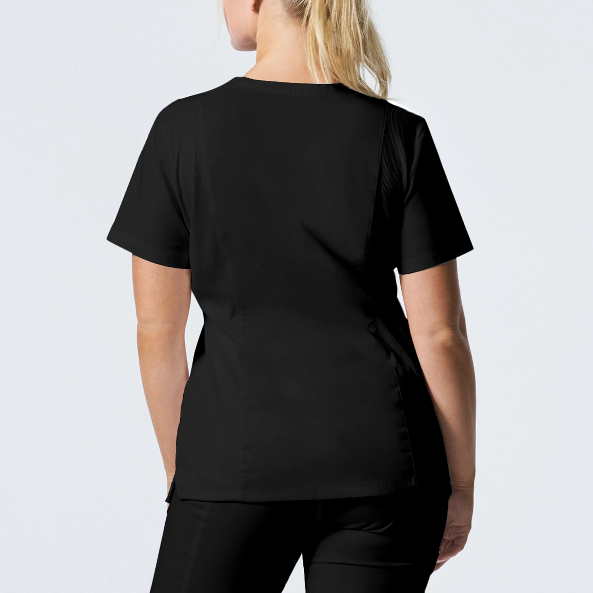 Landau ProFlex Women's 3-Pocket V-Neck Scrub Top - Image 3