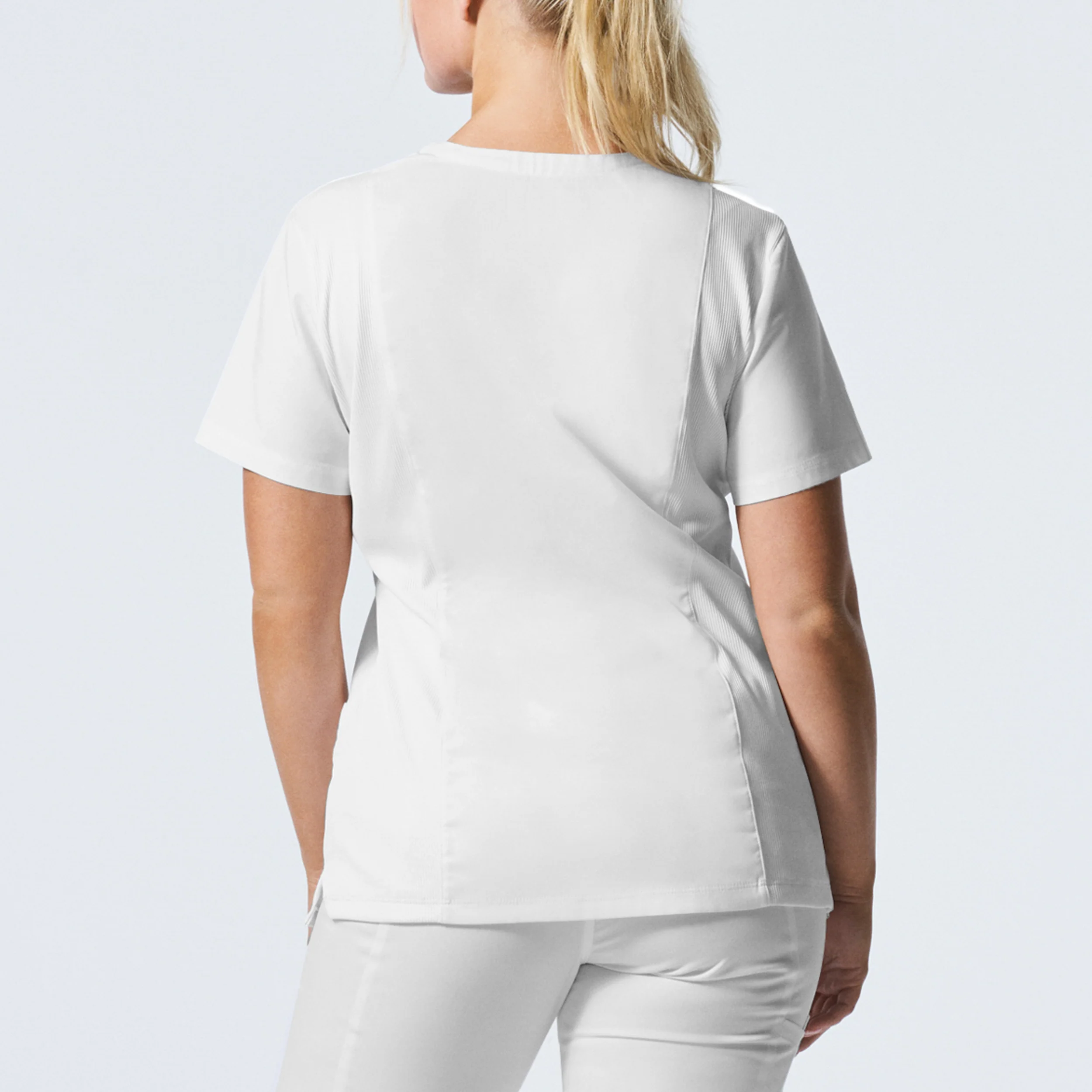 Landau ProFlex Women's 3-Pocket V-Neck Scrub Top - Image 9