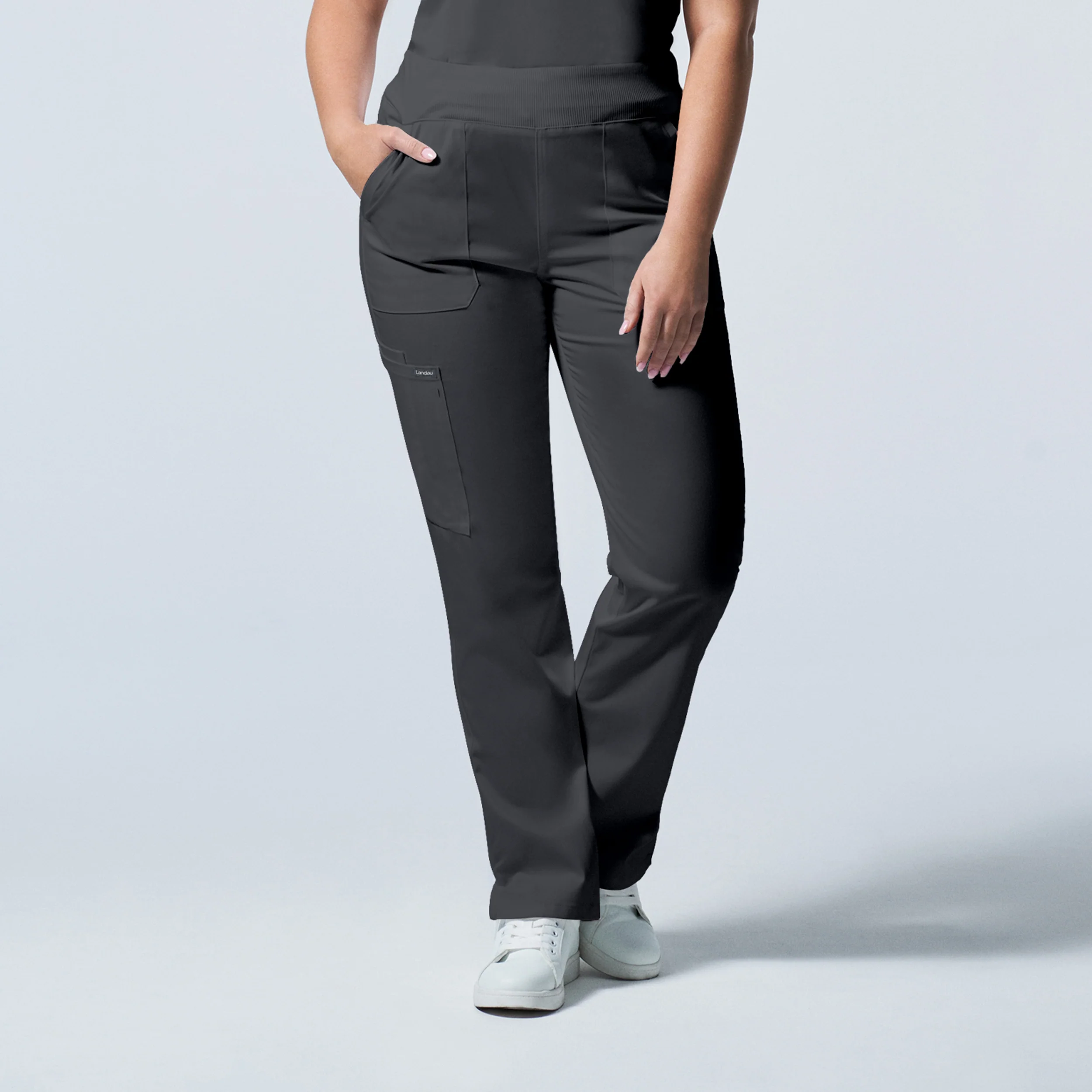 Landau ProFlex Women's Cargo Scrub Pants, Tall - Image 4