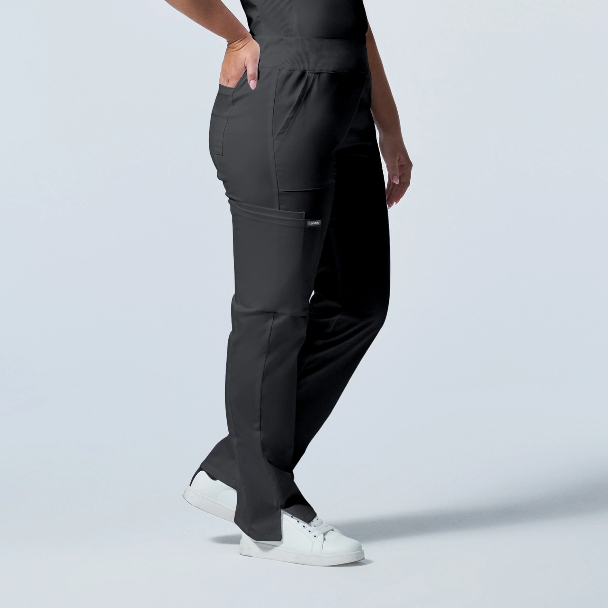 Landau ProFlex Women's Cargo Scrub Pants, Tall - Image 5