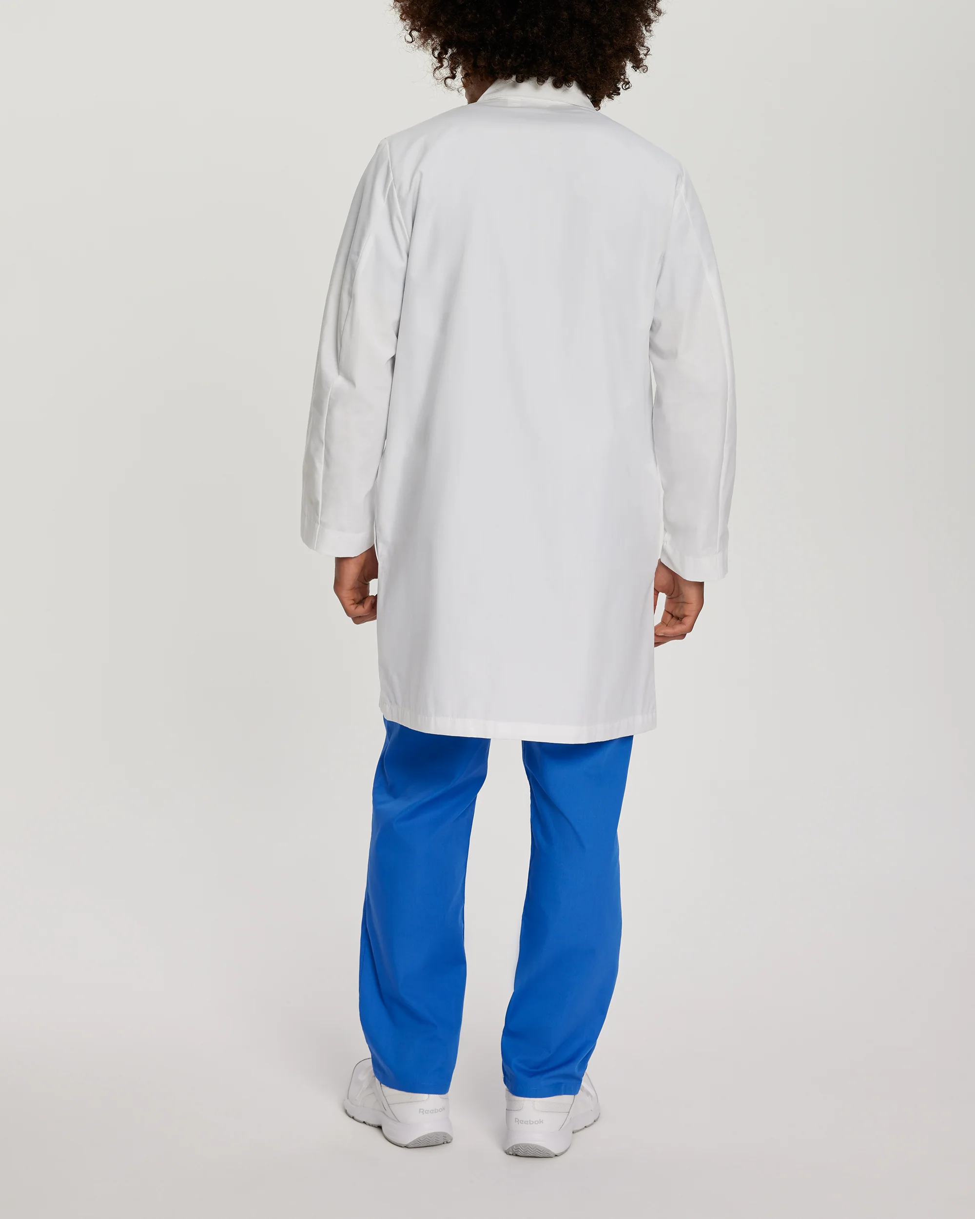 Landau Unisex 3-Pocket Full-Length White Coat - Image 3