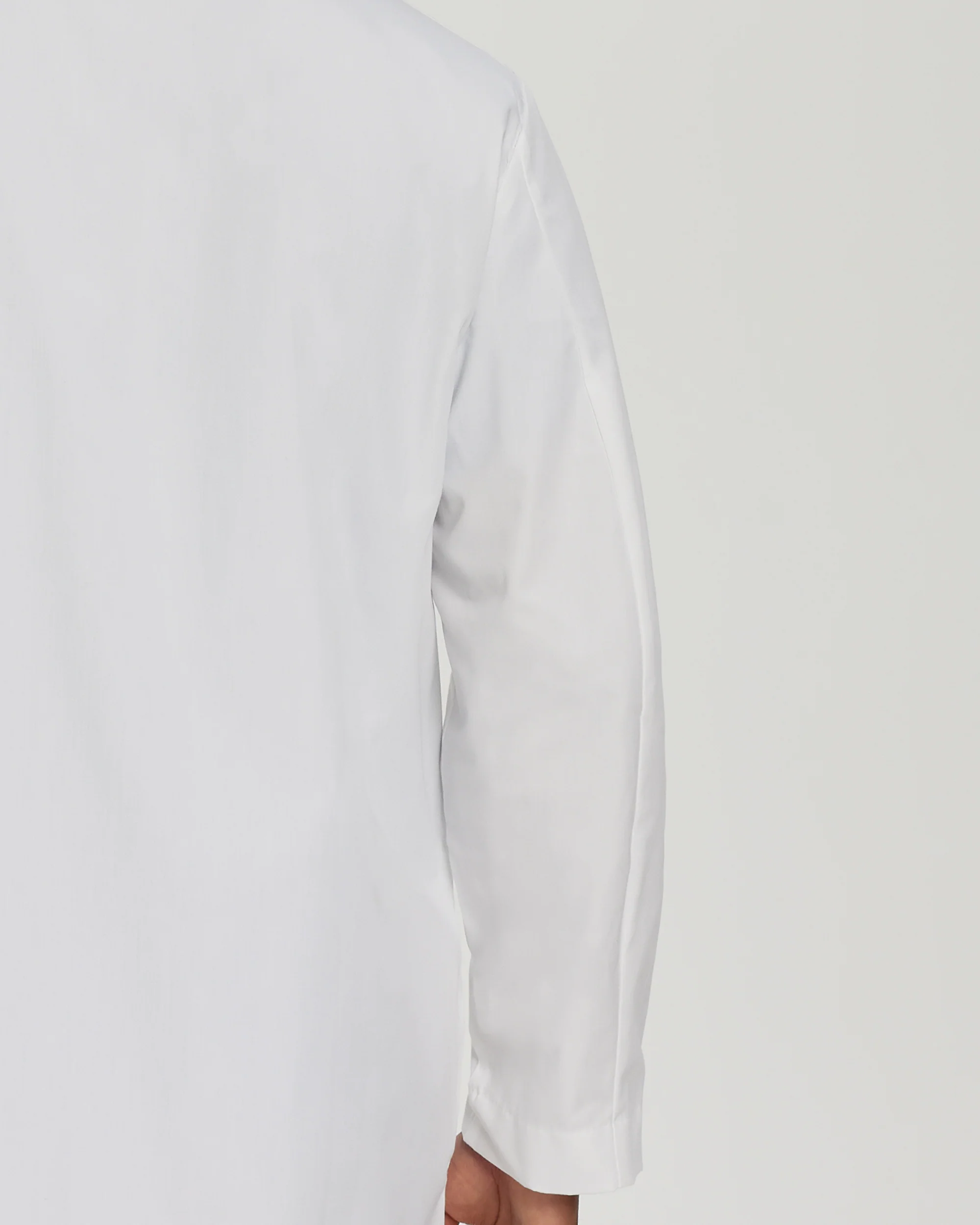 Landau Unisex 3-Pocket Full-Length White Coat - Image 7