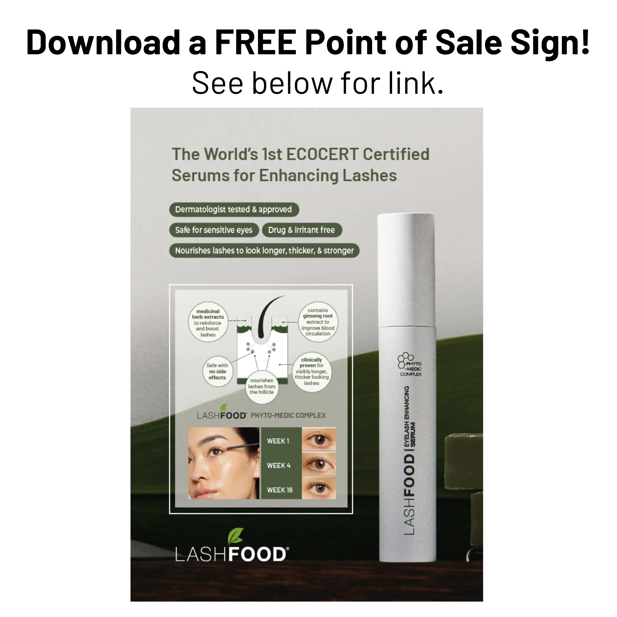 LASHFOOD Phyto-Medic Eyelash Enhancer Retailer Success Kit - Image 2