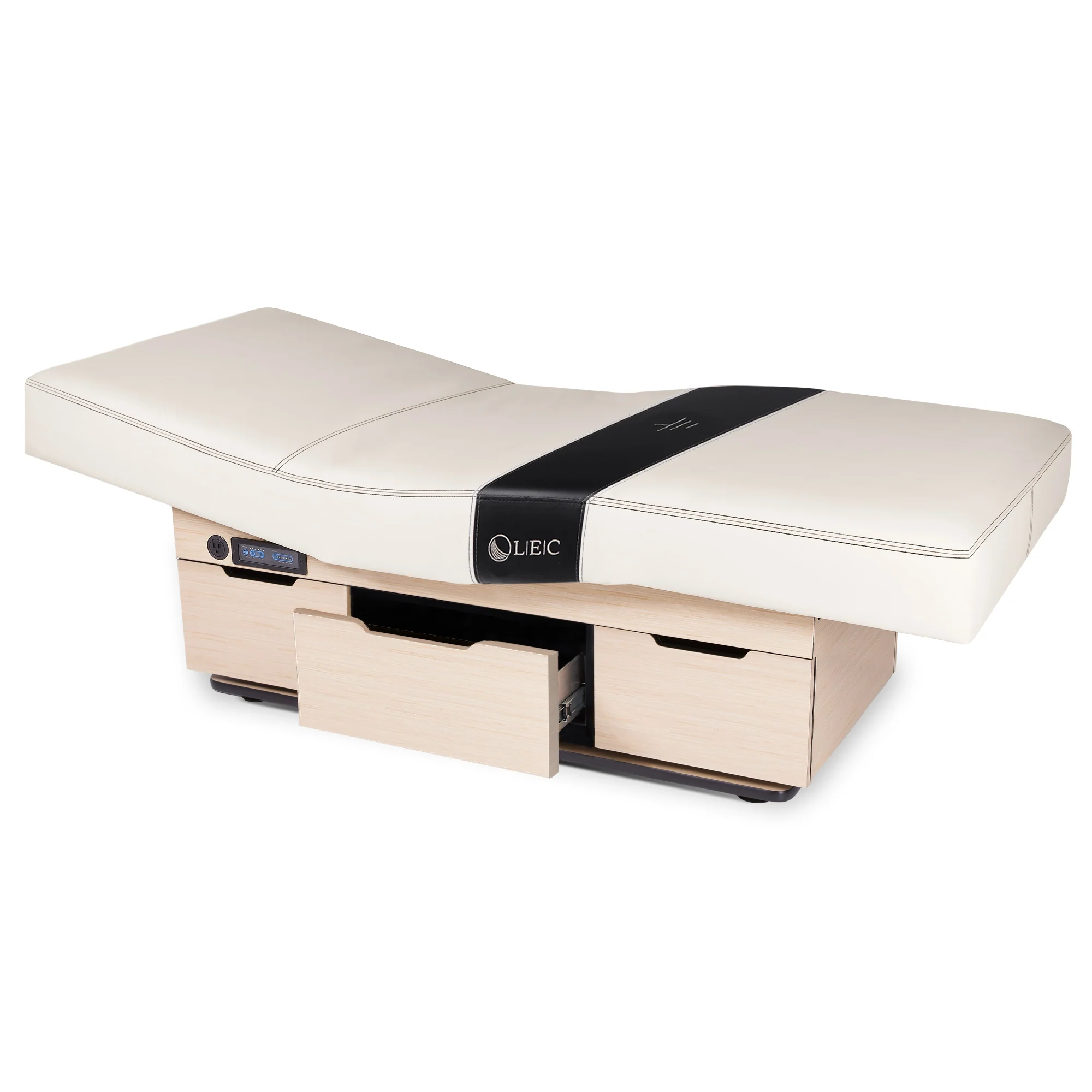Living Earth Crafts Century City Dual-Pedestal Low-Range Treatment Table with Pull Out Drawer - Image 6