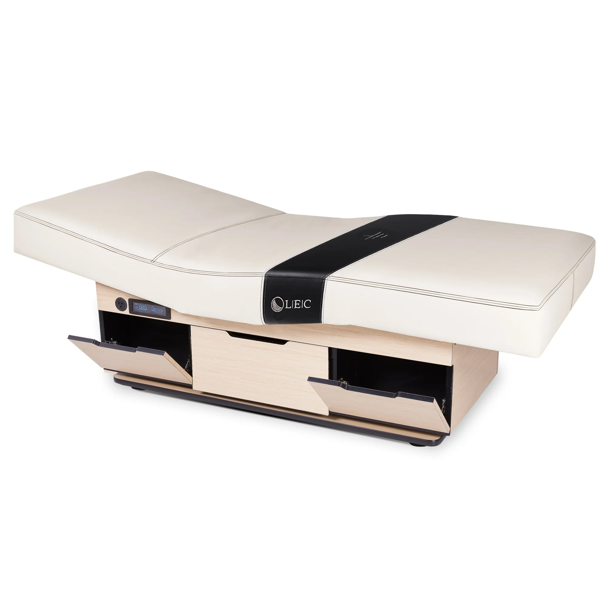 Living Earth Crafts Century City Dual-Pedestal Low-Range Treatment Table with Pull Out Drawer - Image 7
