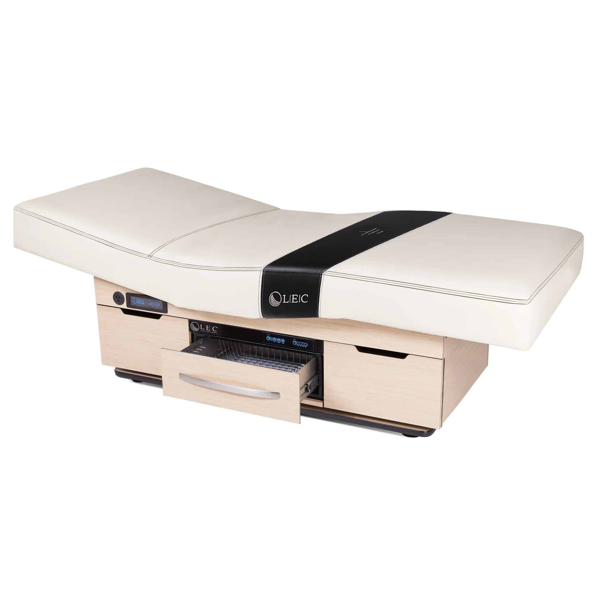 Living Earth Crafts Century City Dual-Pedestal Low-Range Treatment Table with Digital Warming Drawer - Image 2