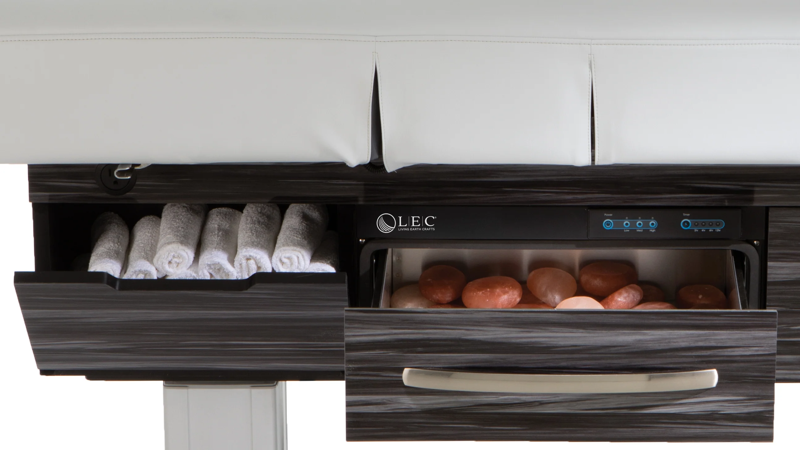Living Earth Crafts Century City Dual-Pedestal Low-Range Treatment Table with Digital Warming Drawer - Image 5