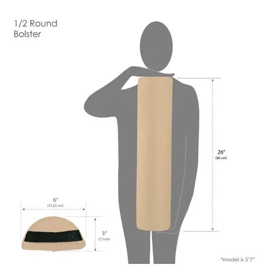 Living Earth Crafts Full Half Round Bolster - Image 2