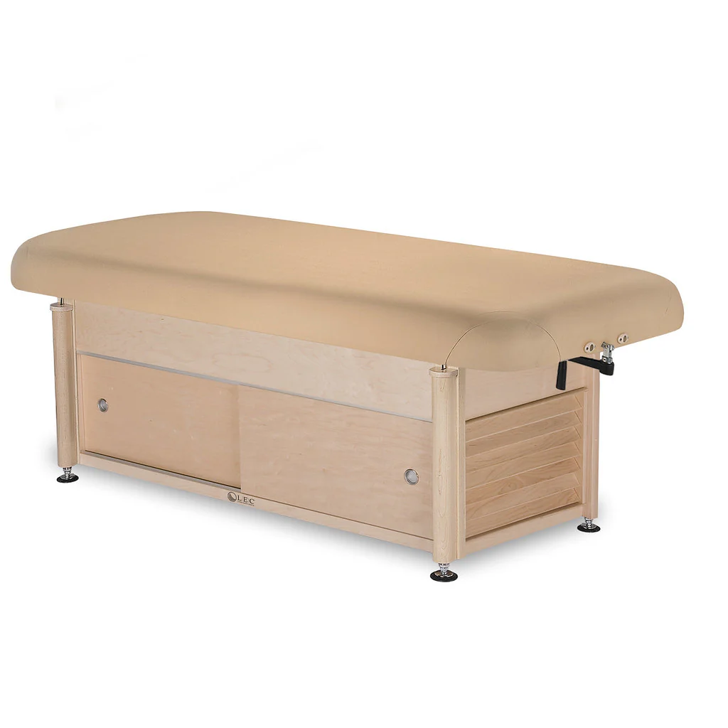 Living Earth Crafts Napa Flat Top Massage Table with Classic Cabinet