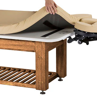 Living Earth Crafts Napa La Mer Spa Table with Teak Base - Image 4