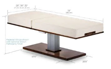 Living Earth Crafts Pedestal Electric Multi-purpose Table - Image 2