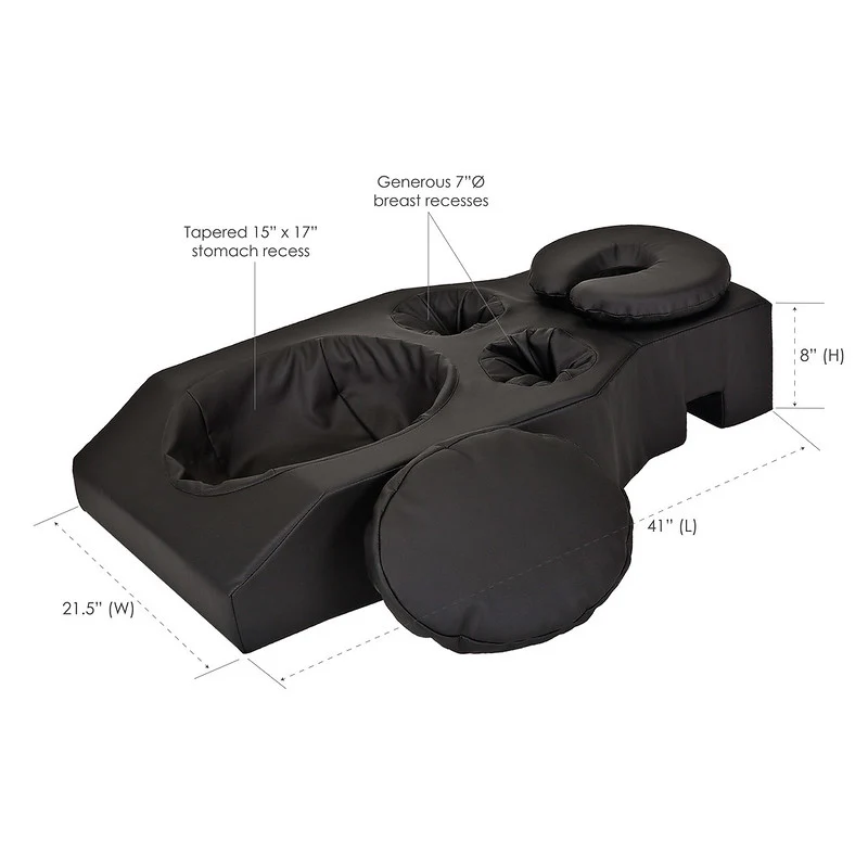 Living Earth Crafts Pregnancy & Prone Cushion with Headrest - Image 3