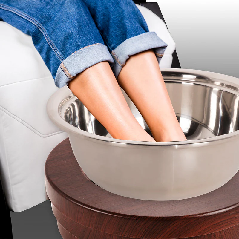Living Earth Crafts Pedi Roll-Up Pedicure Bowl with Footrest & Lid - Image 5