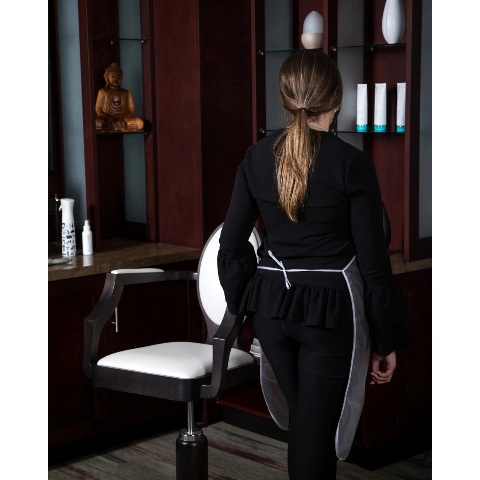 Long Vinyl Bib Apron - Image 3