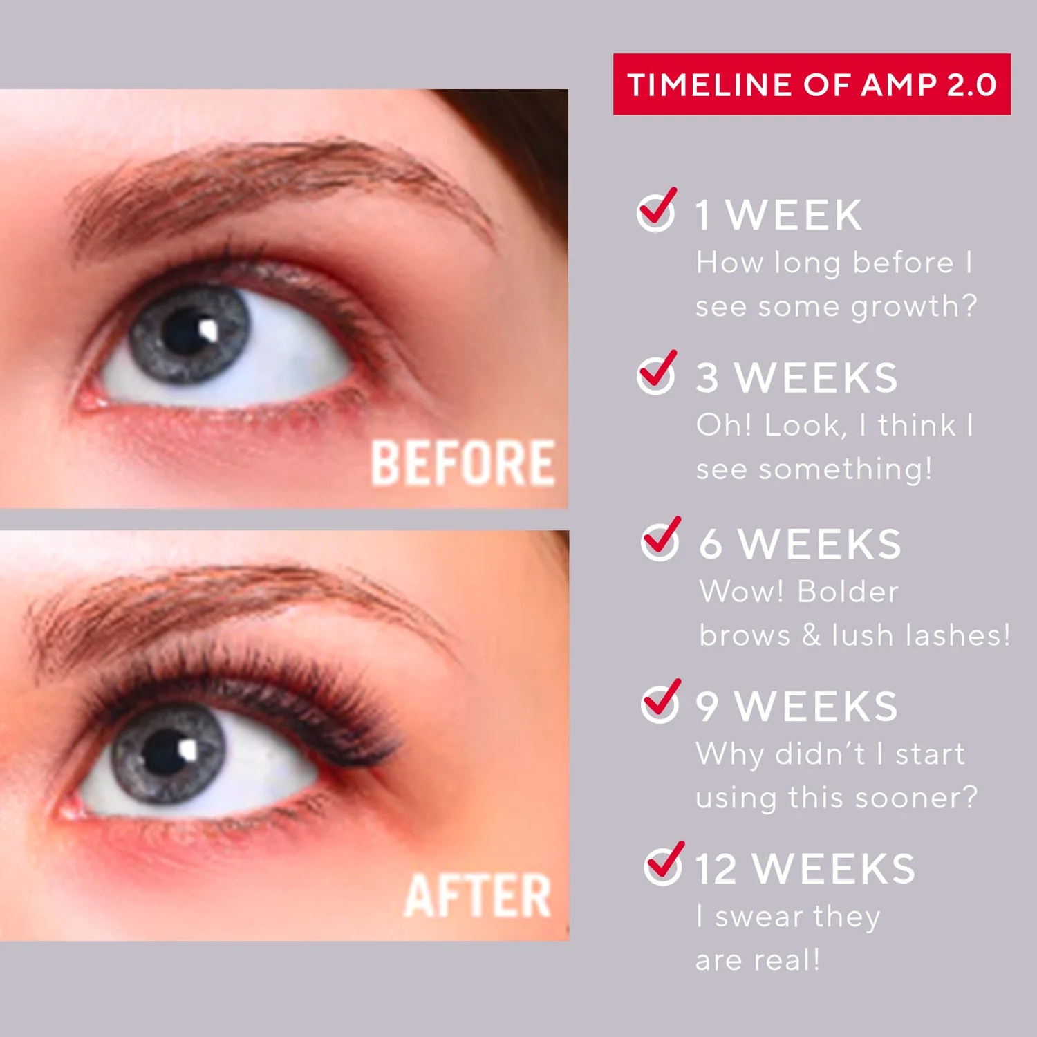 Mirabella AMP 2.0 Lash and Brow Growth Serum, 3 mL - Image 3