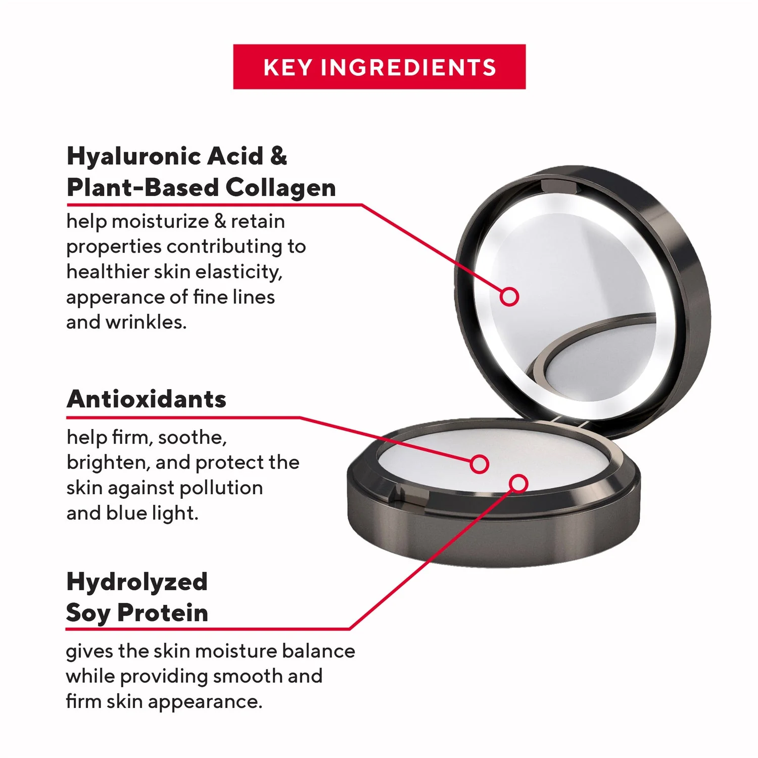 Mirabella GLOW Hyaluronic Universal Pressed Powder, 7 g - Image 3