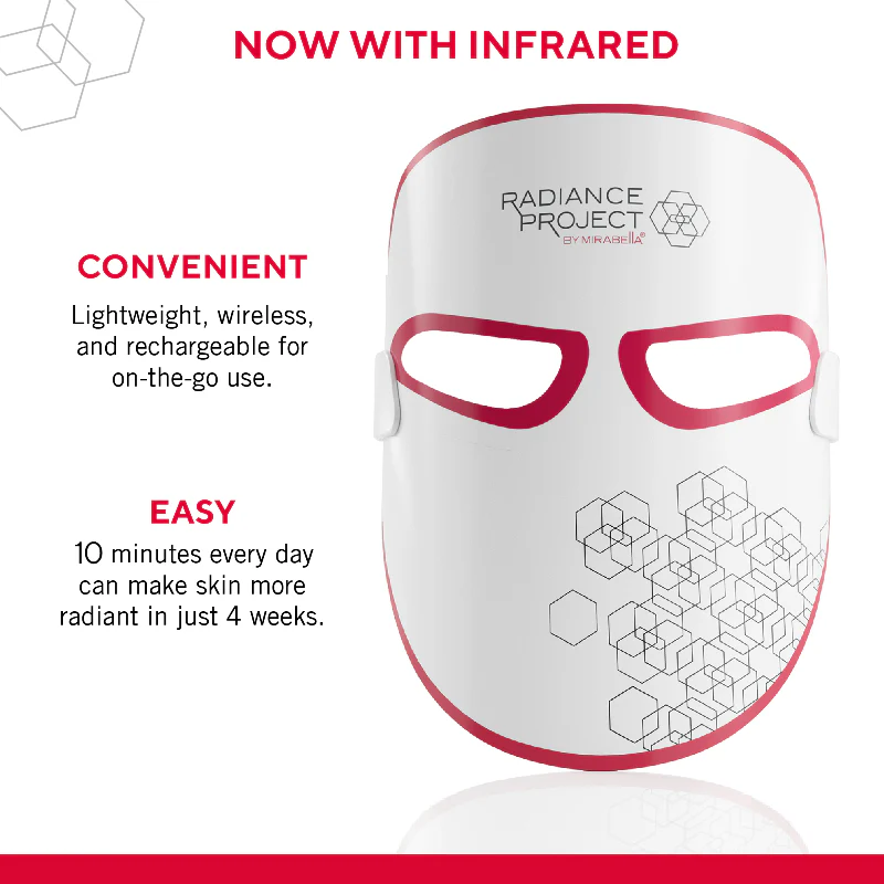 Mirabella Phototherapy 7-Color LED Facial Mask with Near Infrared - Image 10