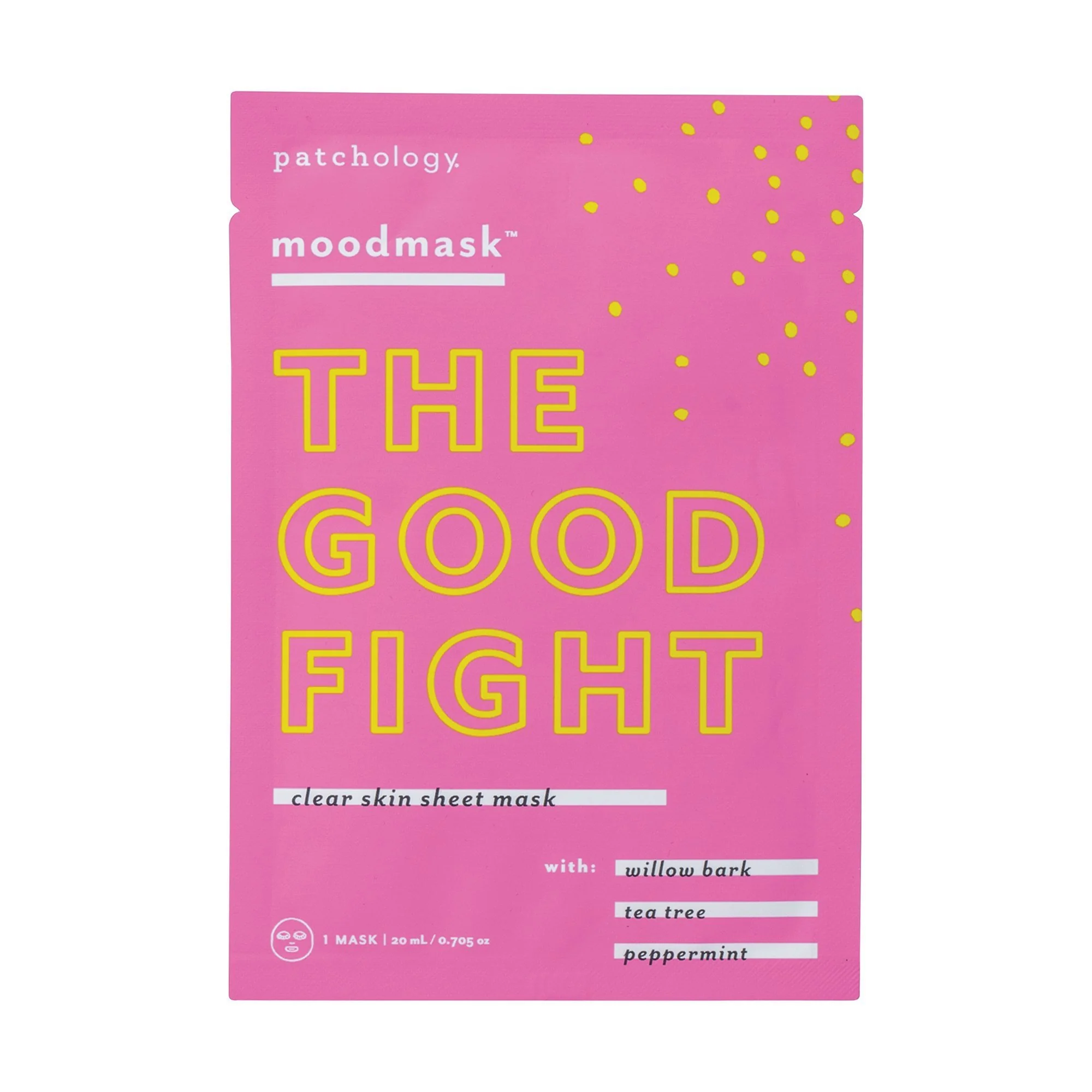 Patchology Moodmask The Good Fight Clear Skin Sheet Mask, 1 ct