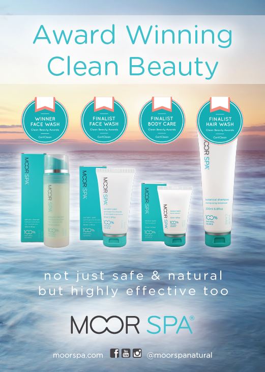Moor Spa Award Winning Clean Beauty Shelf Talker, 5x7