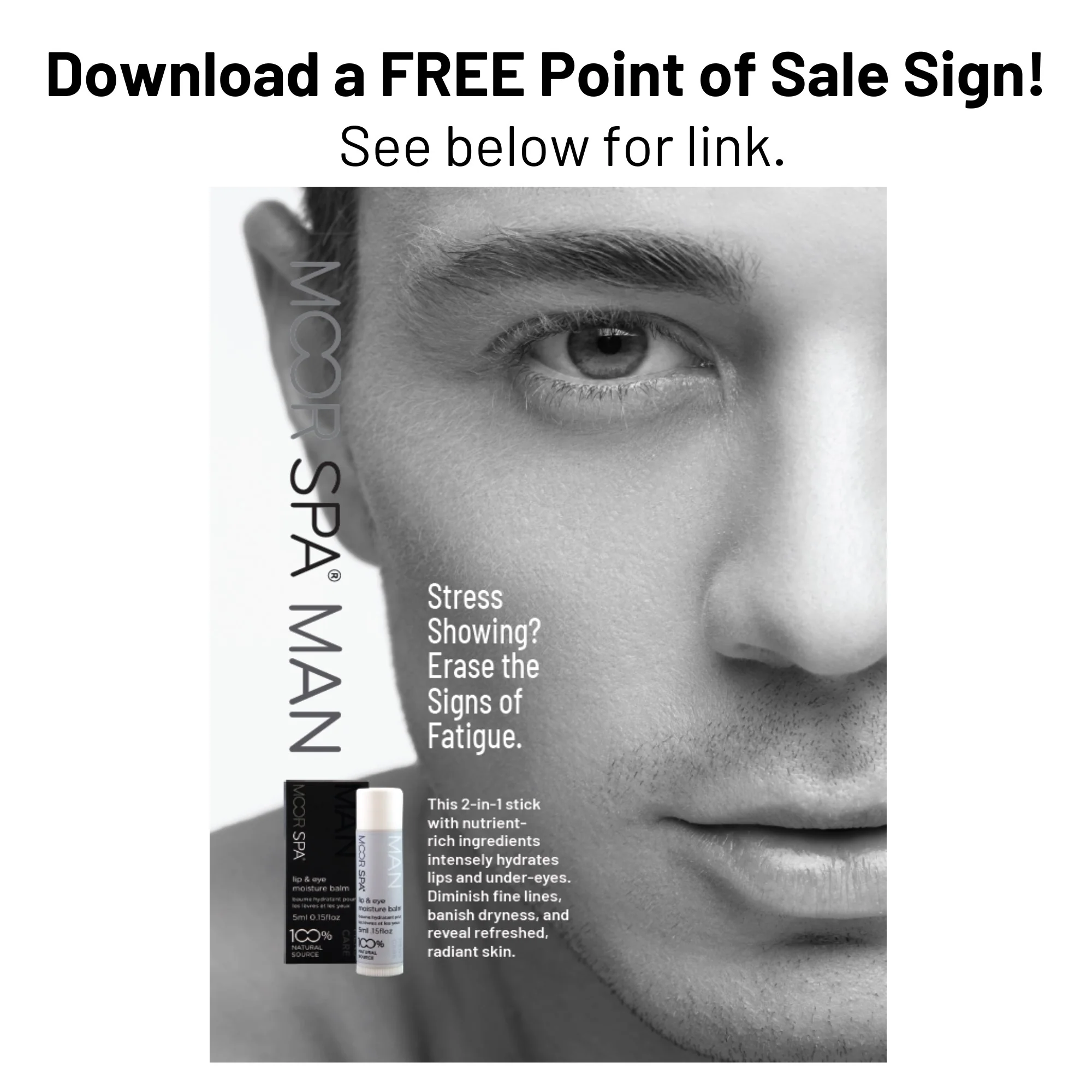 Moor Spa Man Lip & Eye Moisture Balm Retailer Success Kit - Image 2