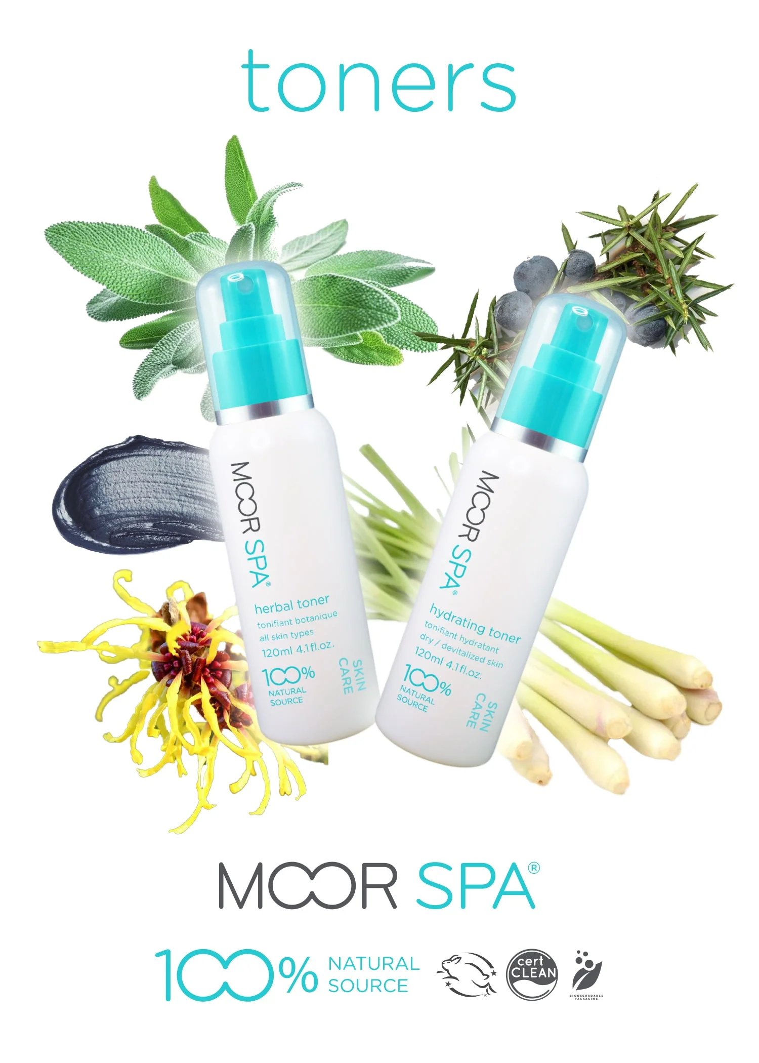 Moor Spa Product Category Display, Toners - Image 2