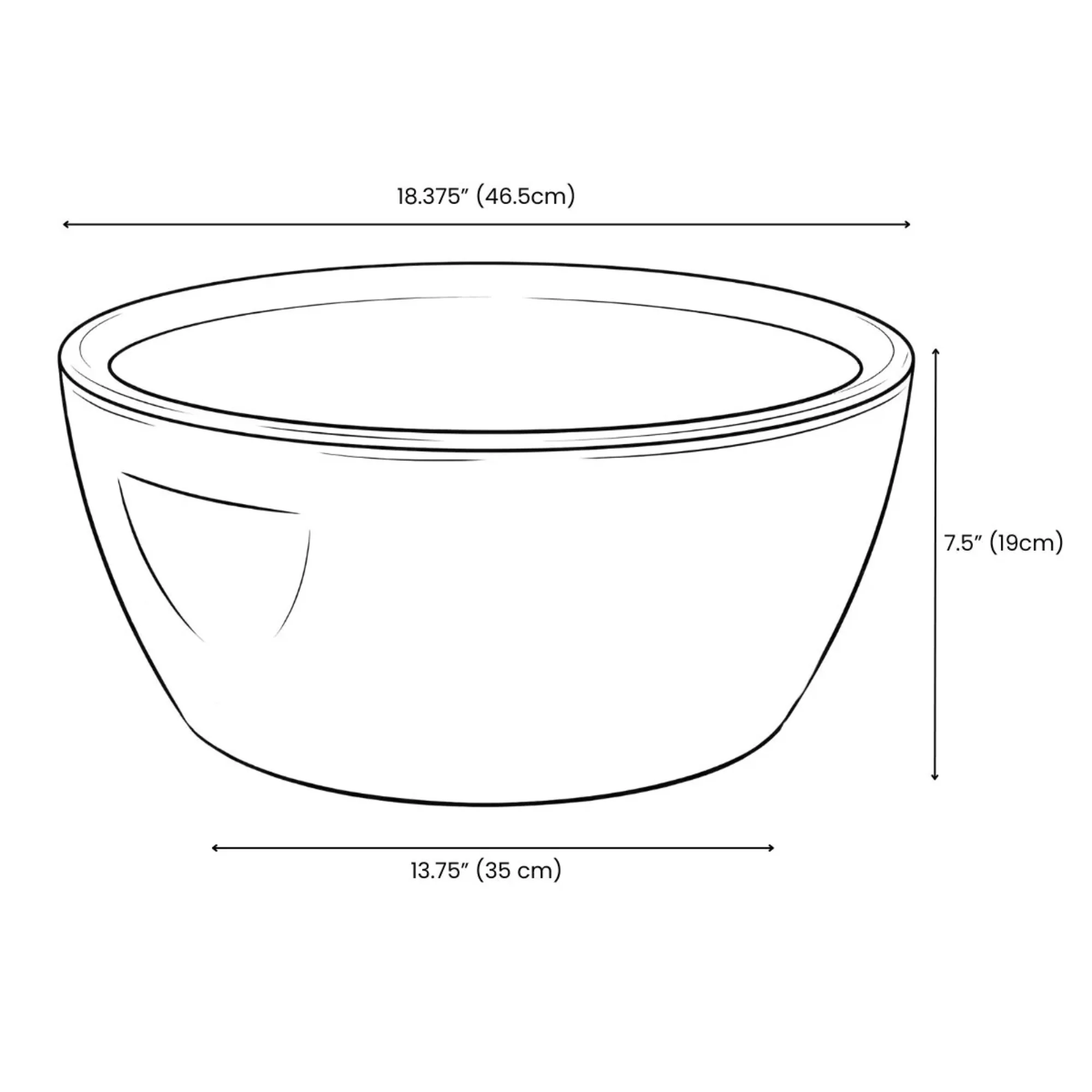 Noel Asmar Resin Pedicure Bowl, Round, Frost - Image 5