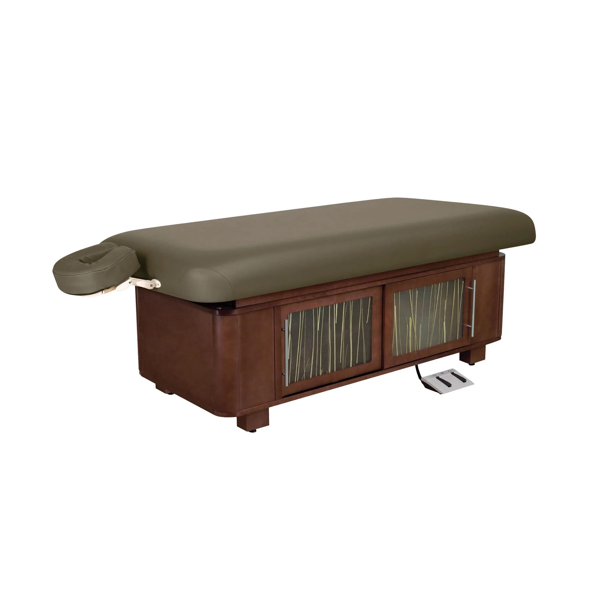 Oakworks Celesta Table with Cabinet, Flat Top