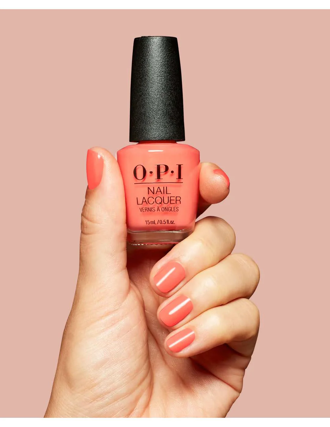 OPI Nail Lacquer, Shrimp Cocktail, 0.5 fl oz - Image 4