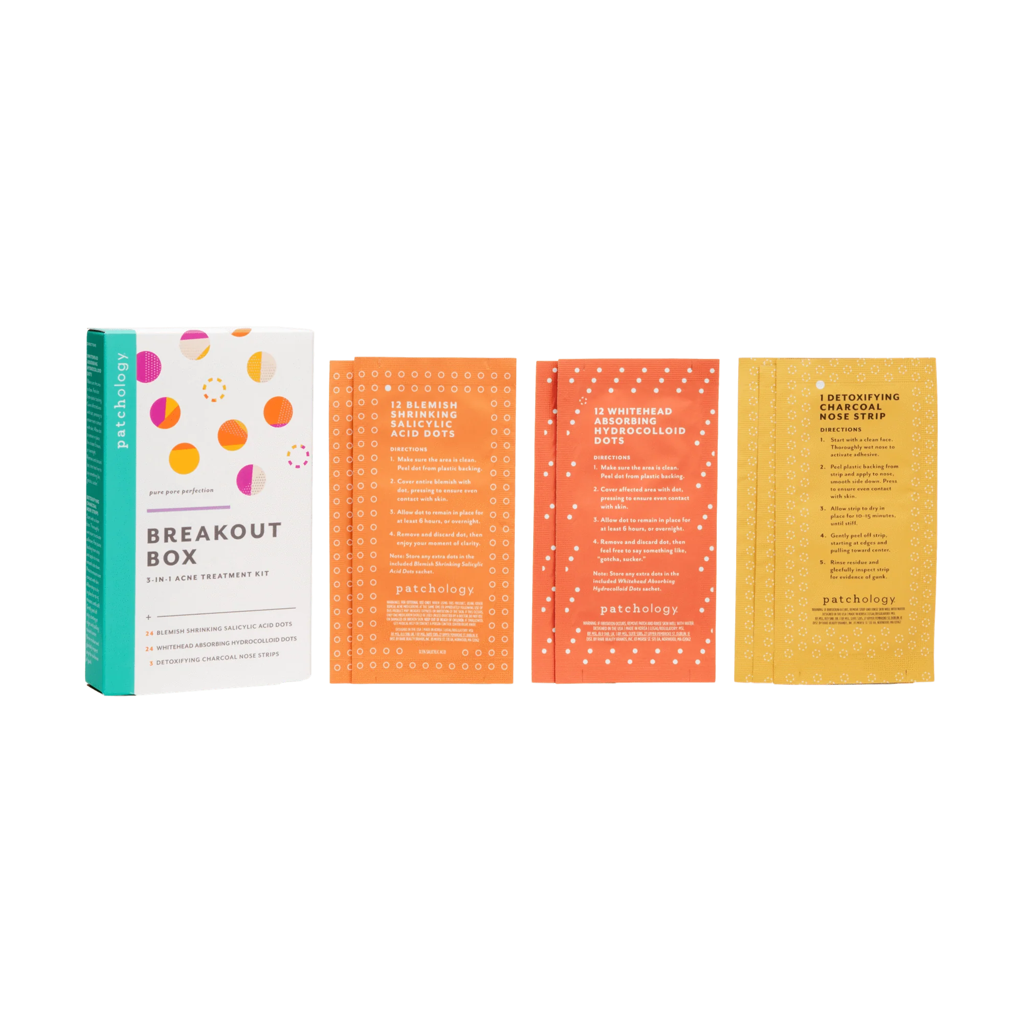Patchology Breakout Box 3-in-1 Acne Treatment Kit