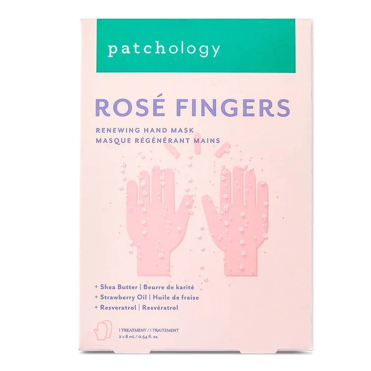Patchology Serve Chilled Rosé Fingers, Hydrating & Anti-Aging Hand Mask, 1 ct - Image 6
