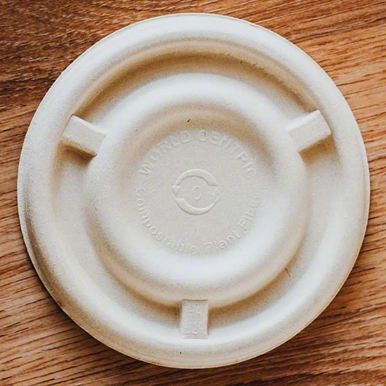 Portion Cup Lids, Pulp Fiber, 50 Ct - Image 2