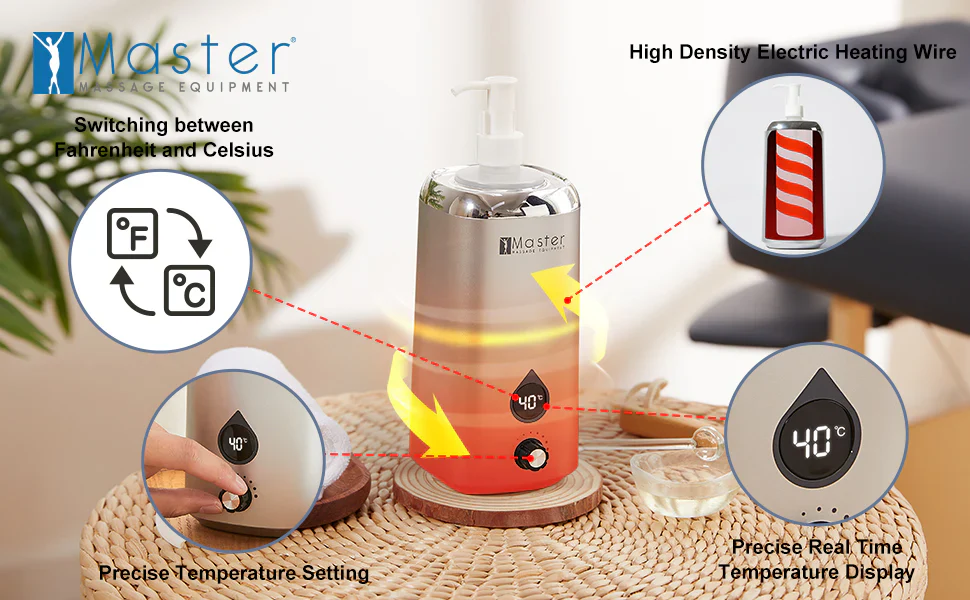 Professional Digital Massage Oil & Lotion Warmer, 1 Bottle - Image 9