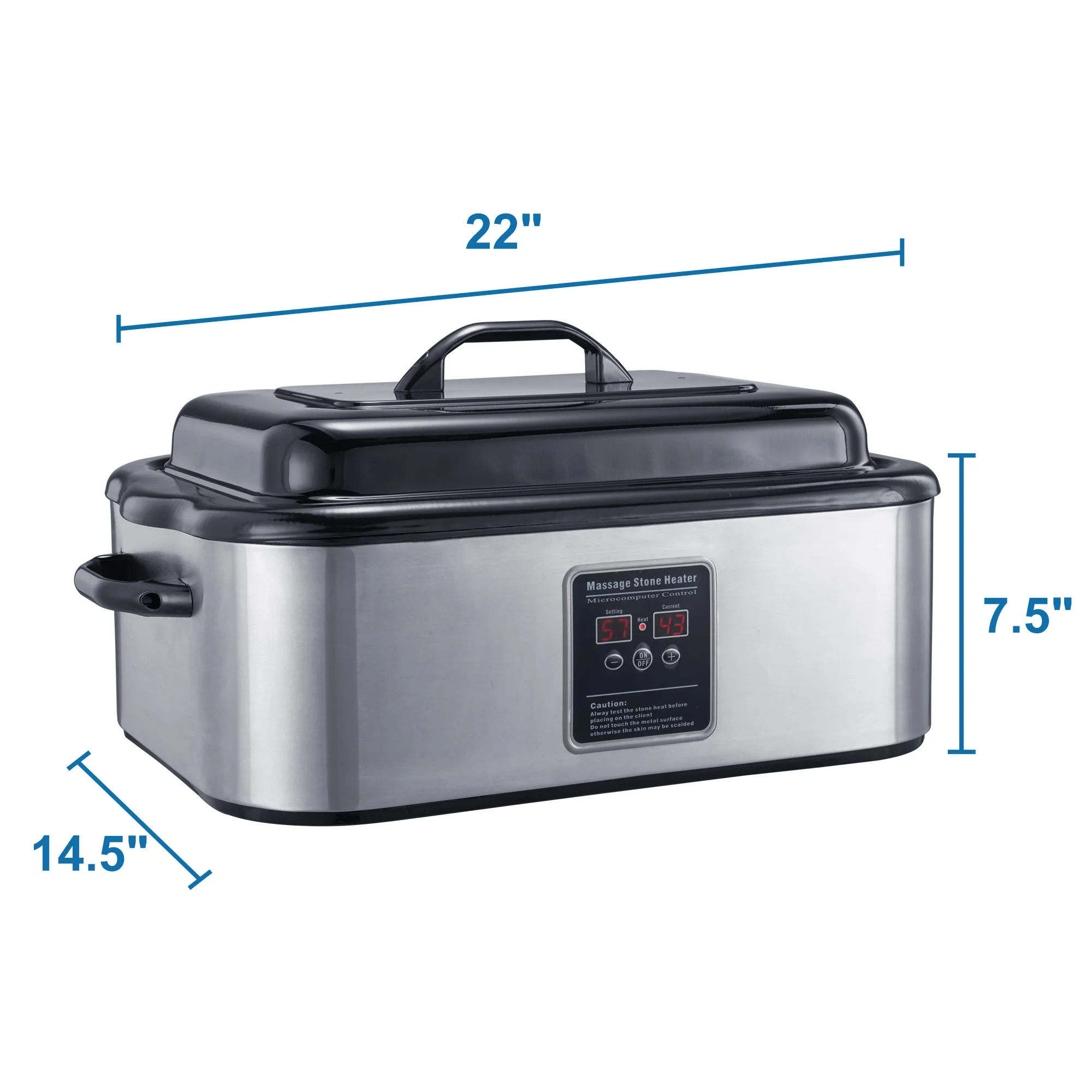 Professional Digital Massage Stone Heater, 18 quart - Image 2