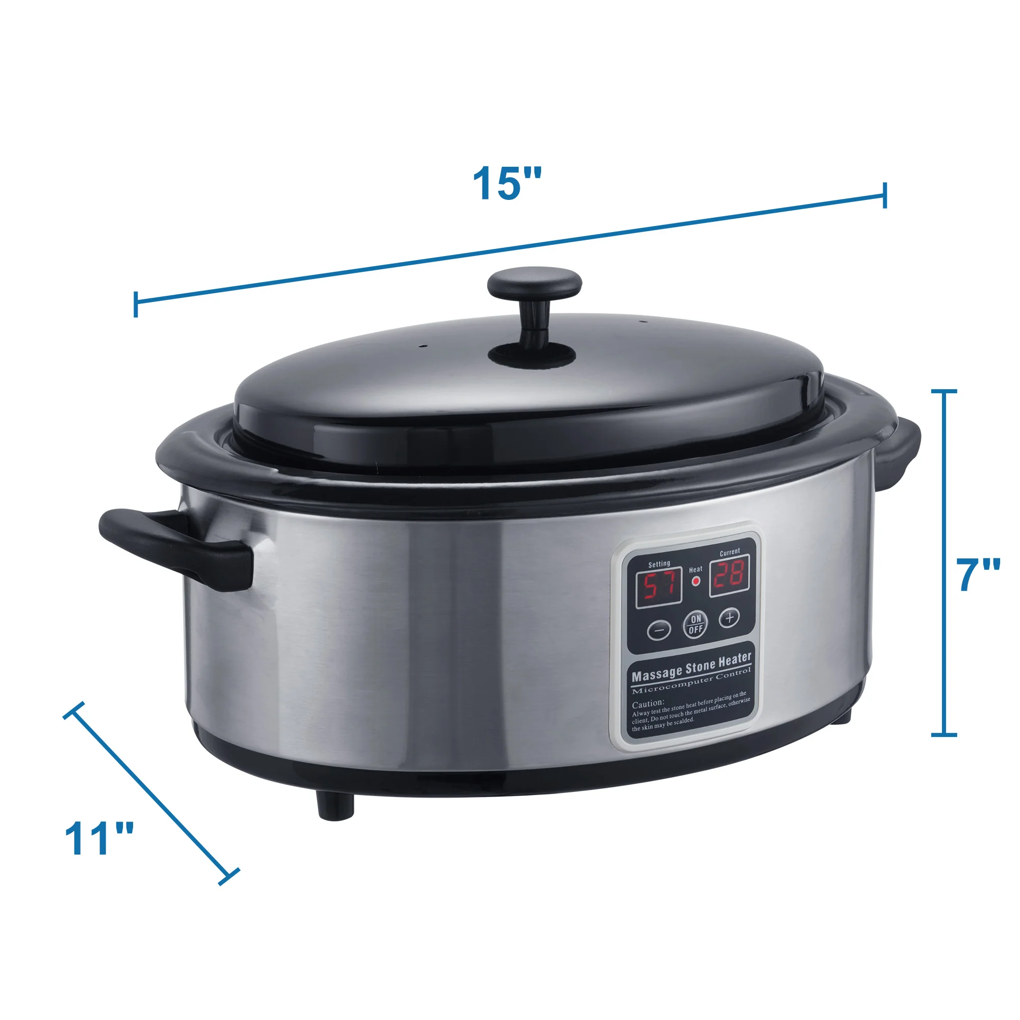 Professional Digital Massage Stone Heater, 6 quart - Image 2