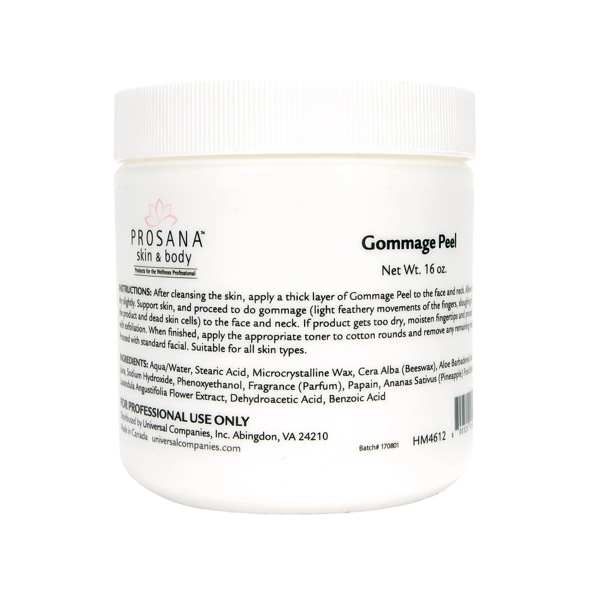 Prosana Gommage Peel, 16 Oz