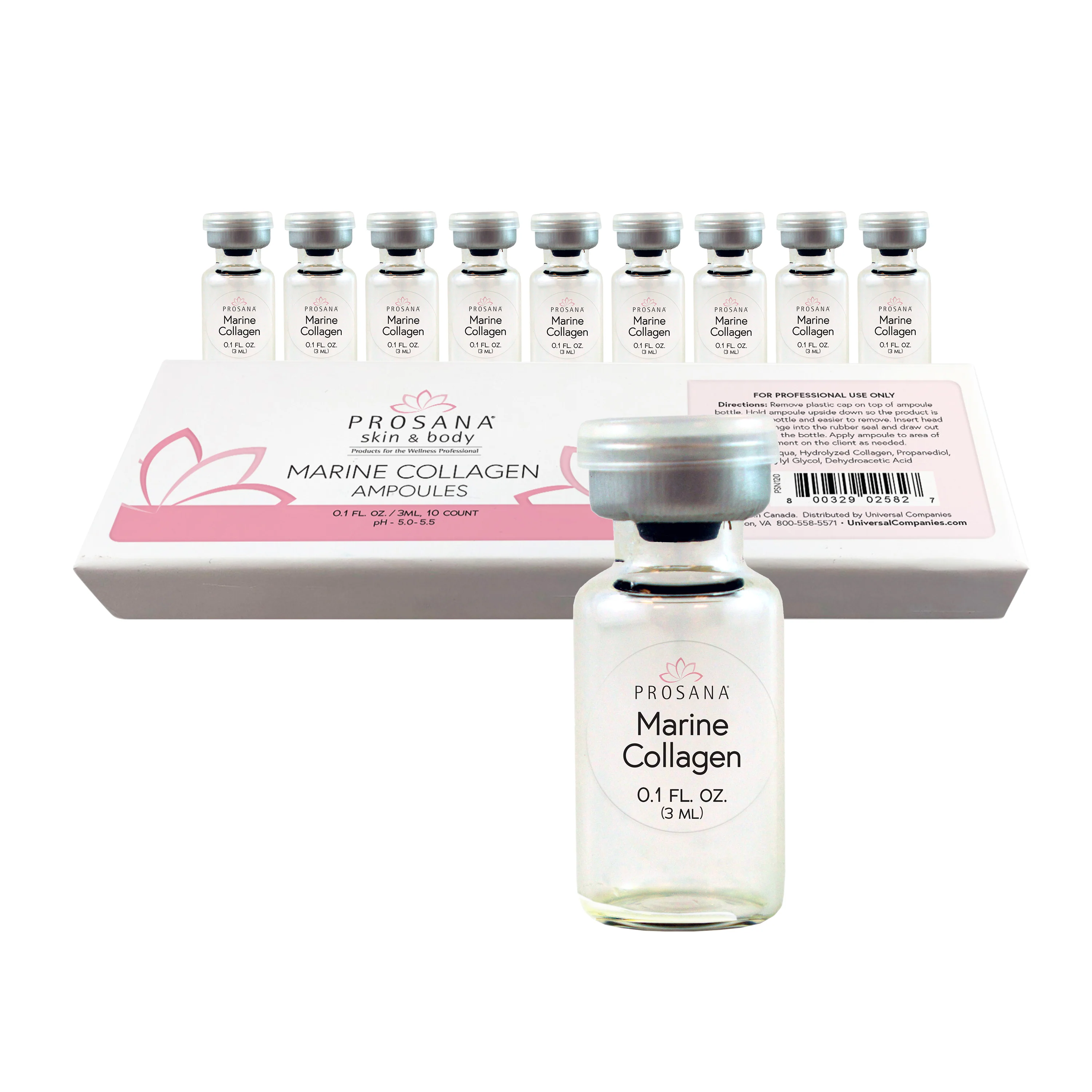 Prosana Marine Collagen Ampoule, 3 mL, 10 ct