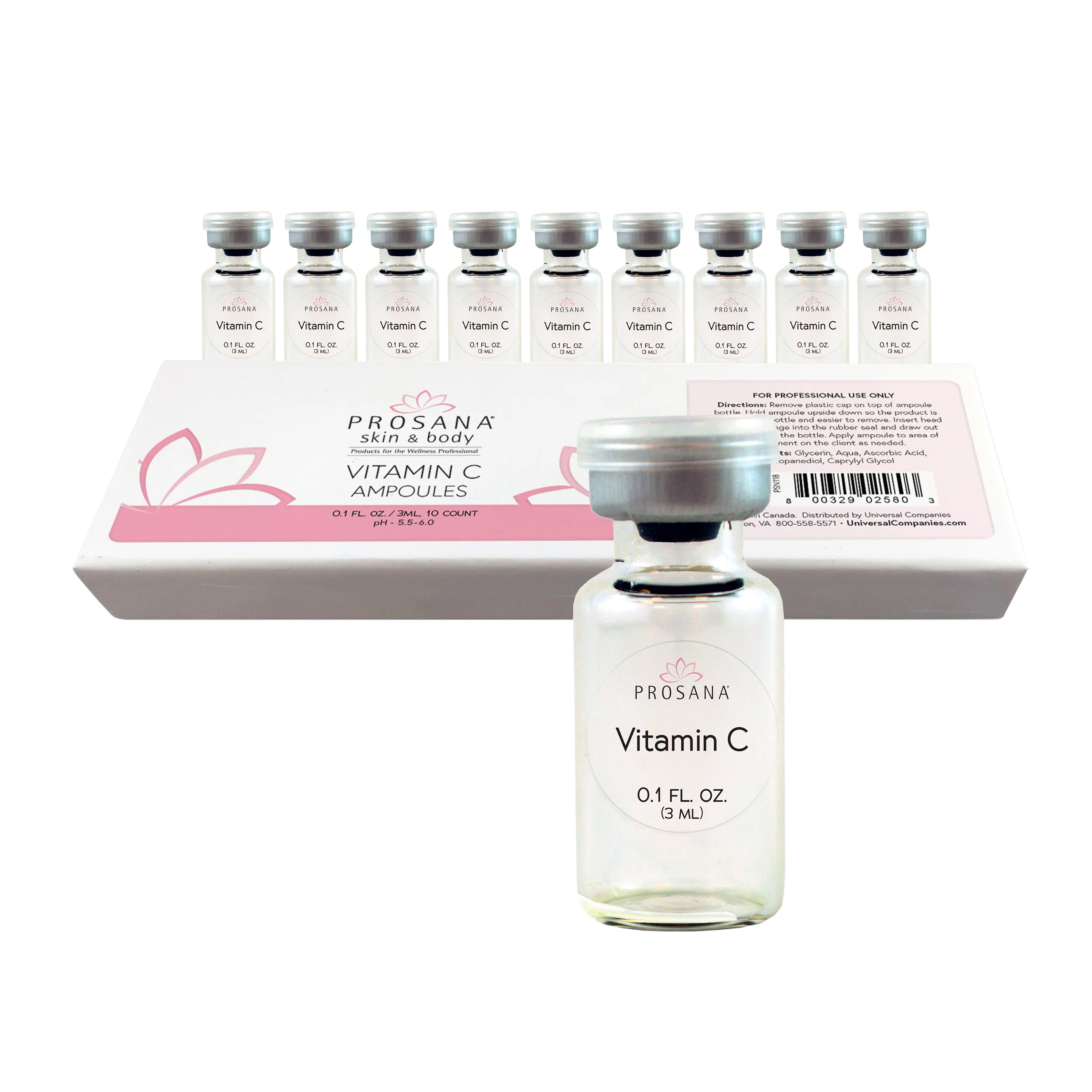 Prosana Vitamin C Ampoule, 3 mL, 10 ct