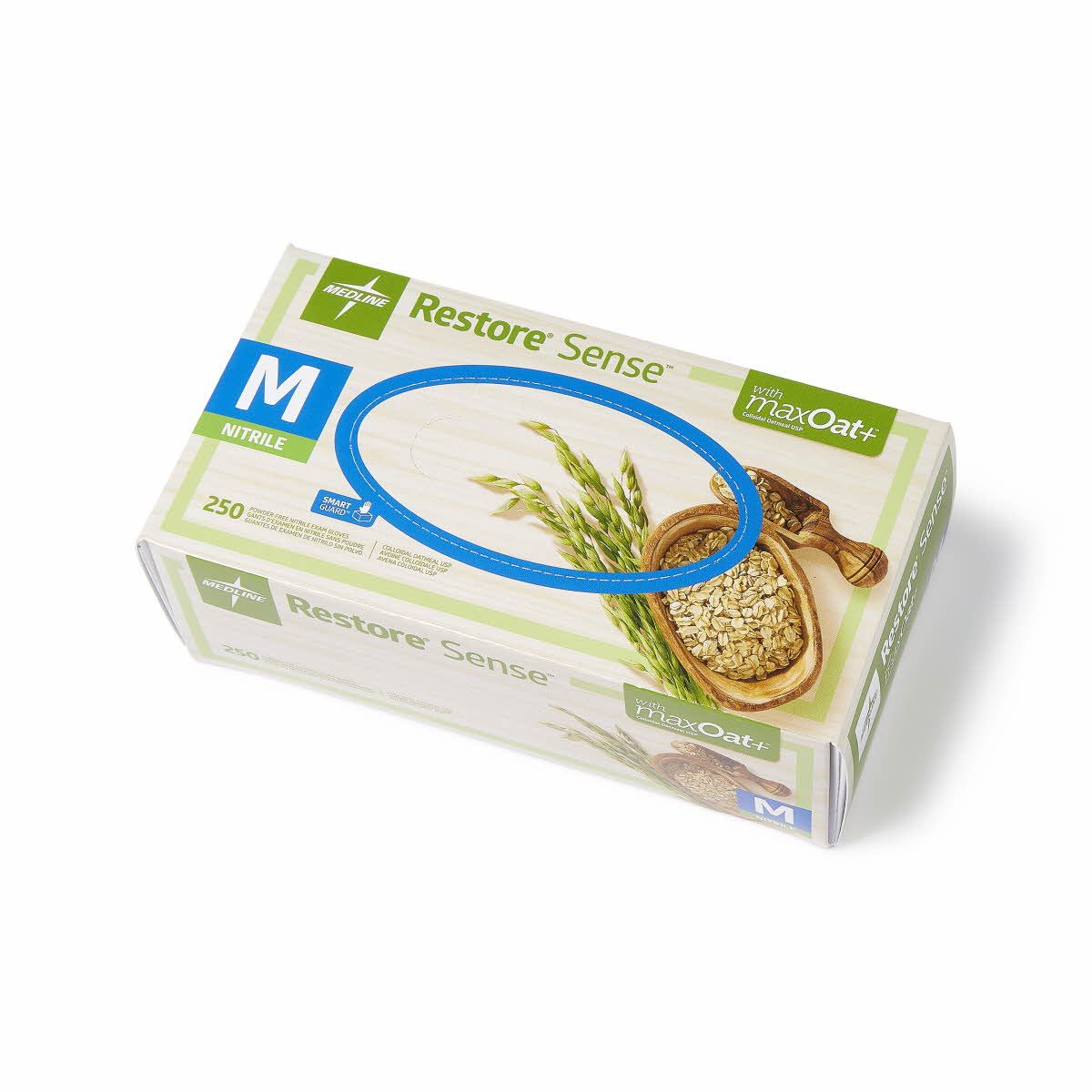 Restore maxOat+ Nitrile Gloves, Green, 250 ct - Image 4