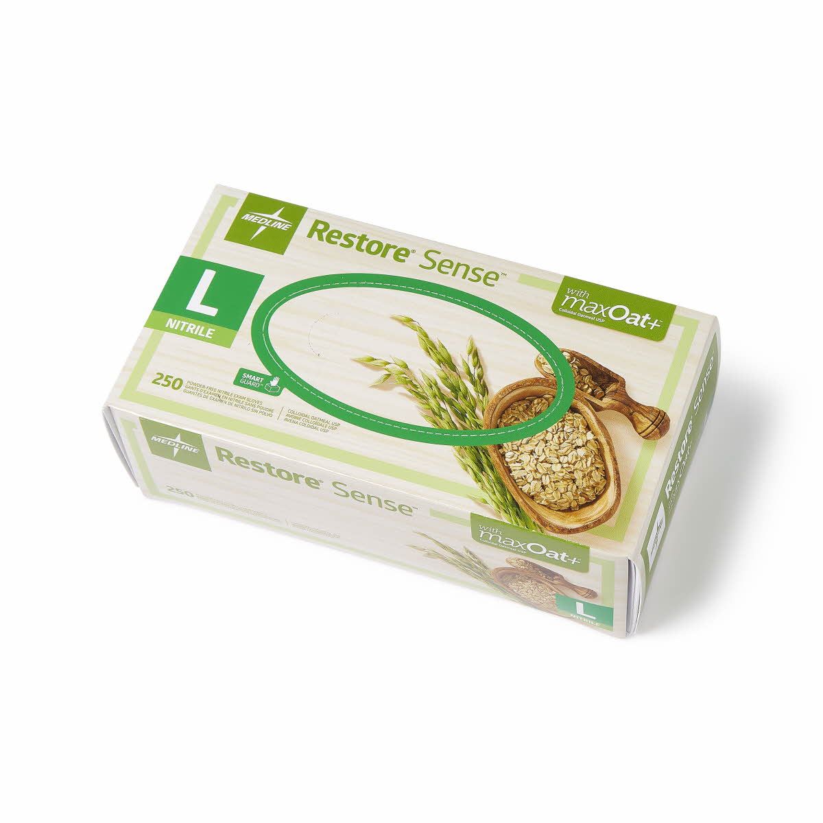 Restore maxOat+ Nitrile Gloves, Green, 250 ct - Image 5