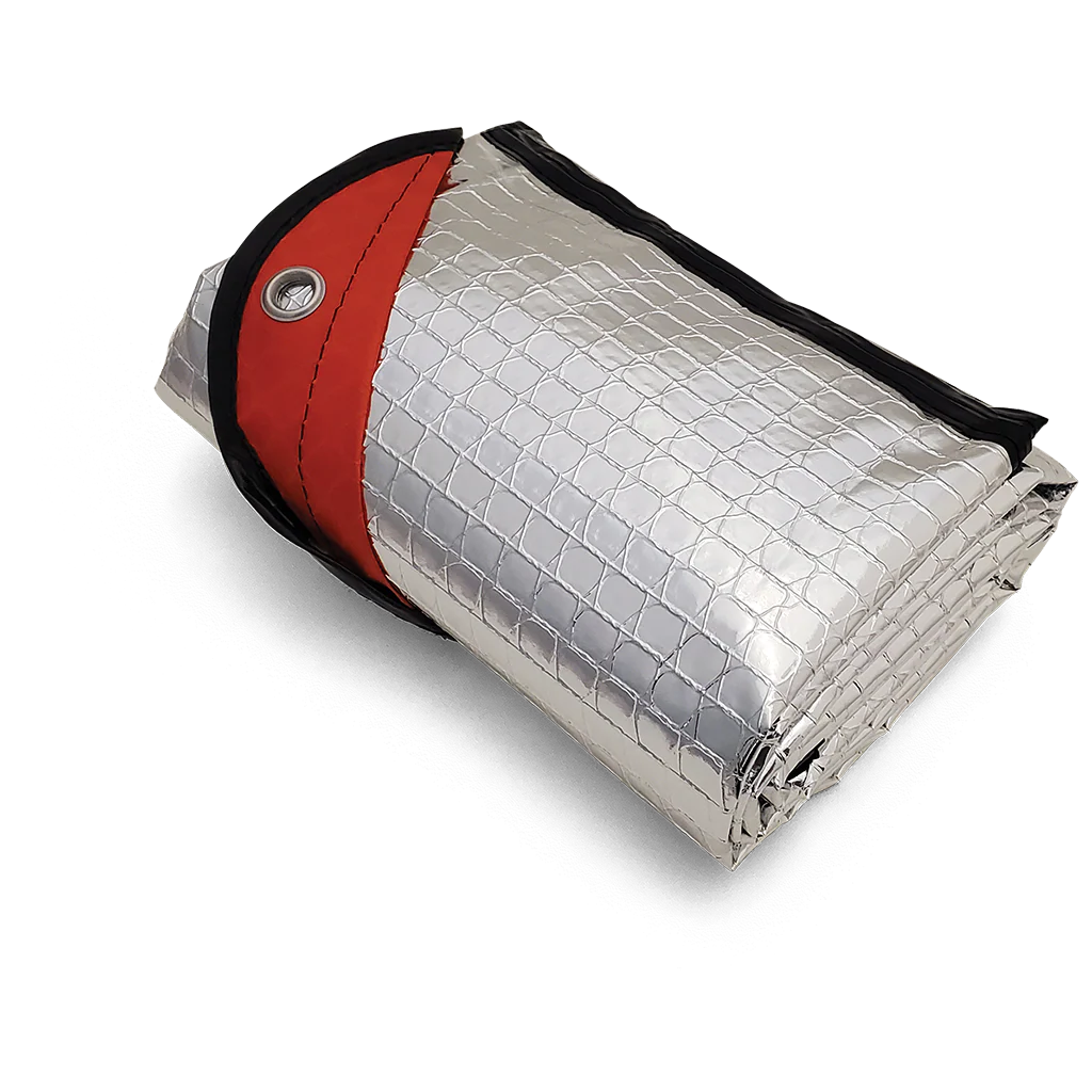 Reusable Mylar Thermal Blanket, Red