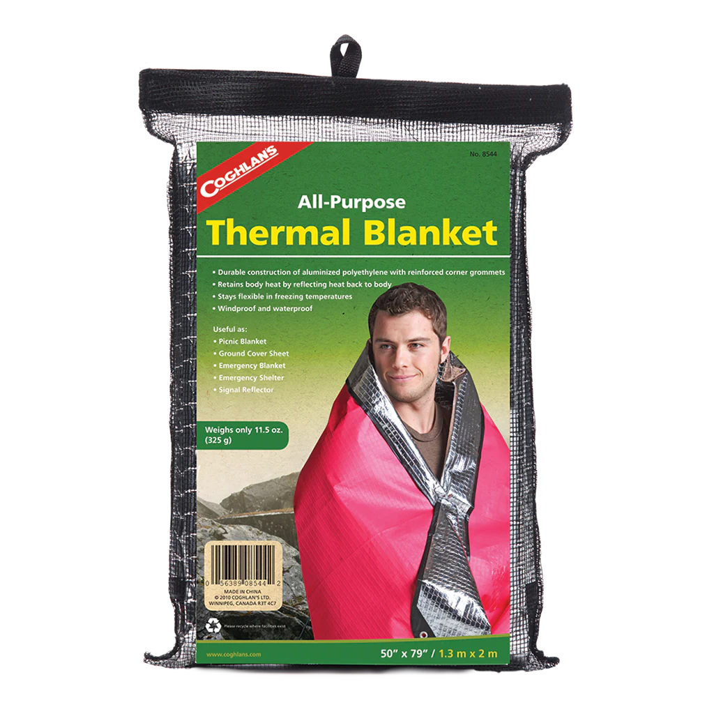 Reusable Mylar Thermal Blanket, Red - Image 3